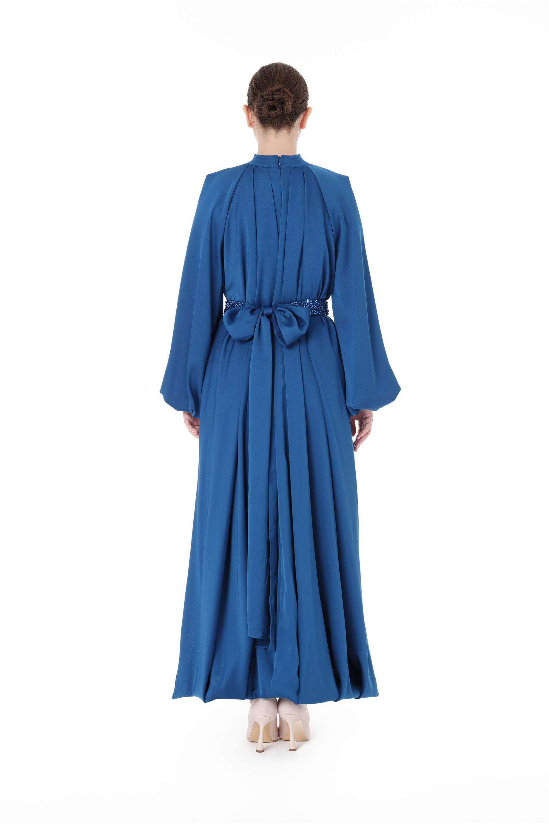 Miha-Kemeri̇ Boncuk İşlemeli̇ Elbi̇se-Elbise-3-Milagron.com