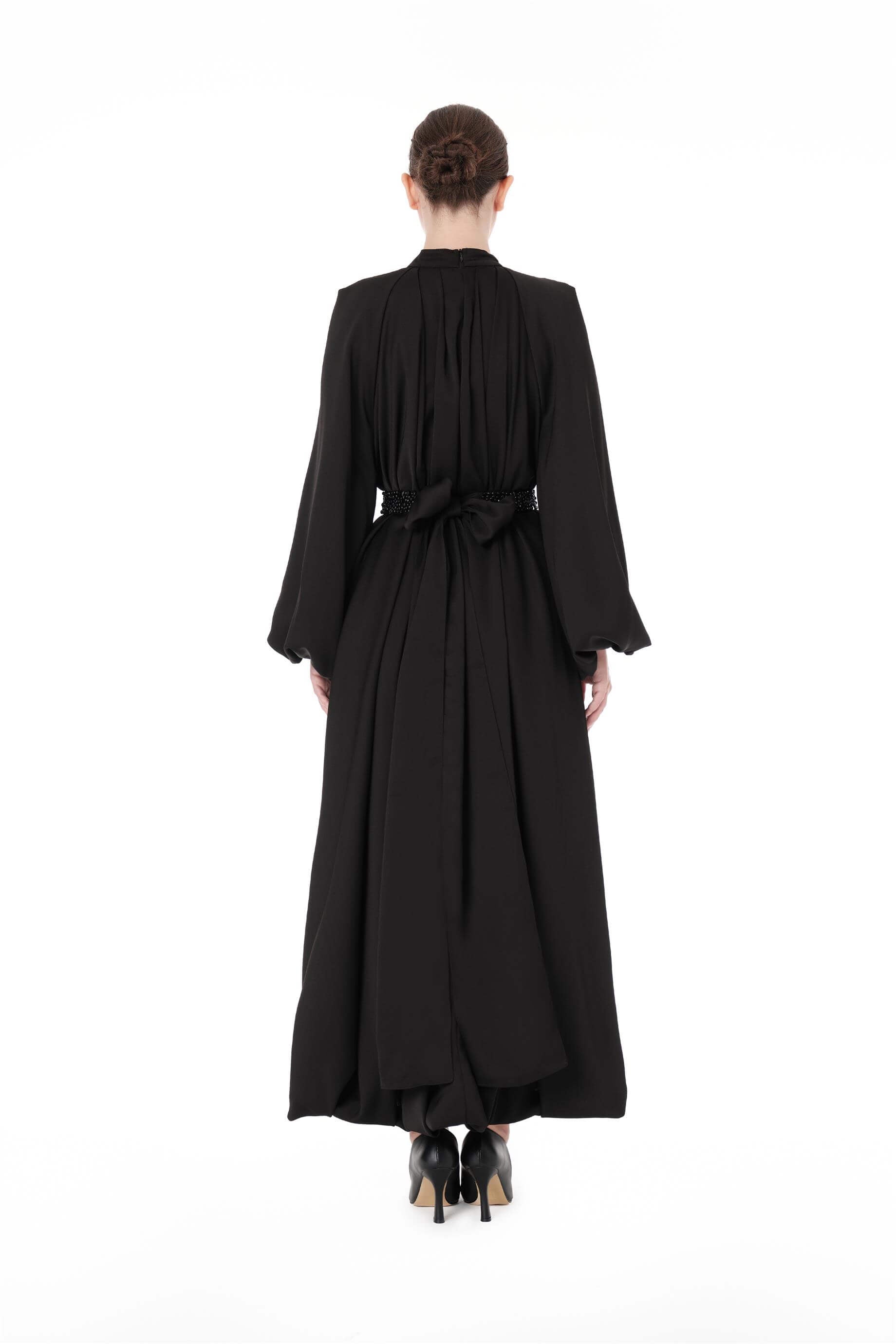 Miha-Kemeri̇ Boncuk İşlemeli̇ Elbi̇se-Elbise-7-Milagron.com