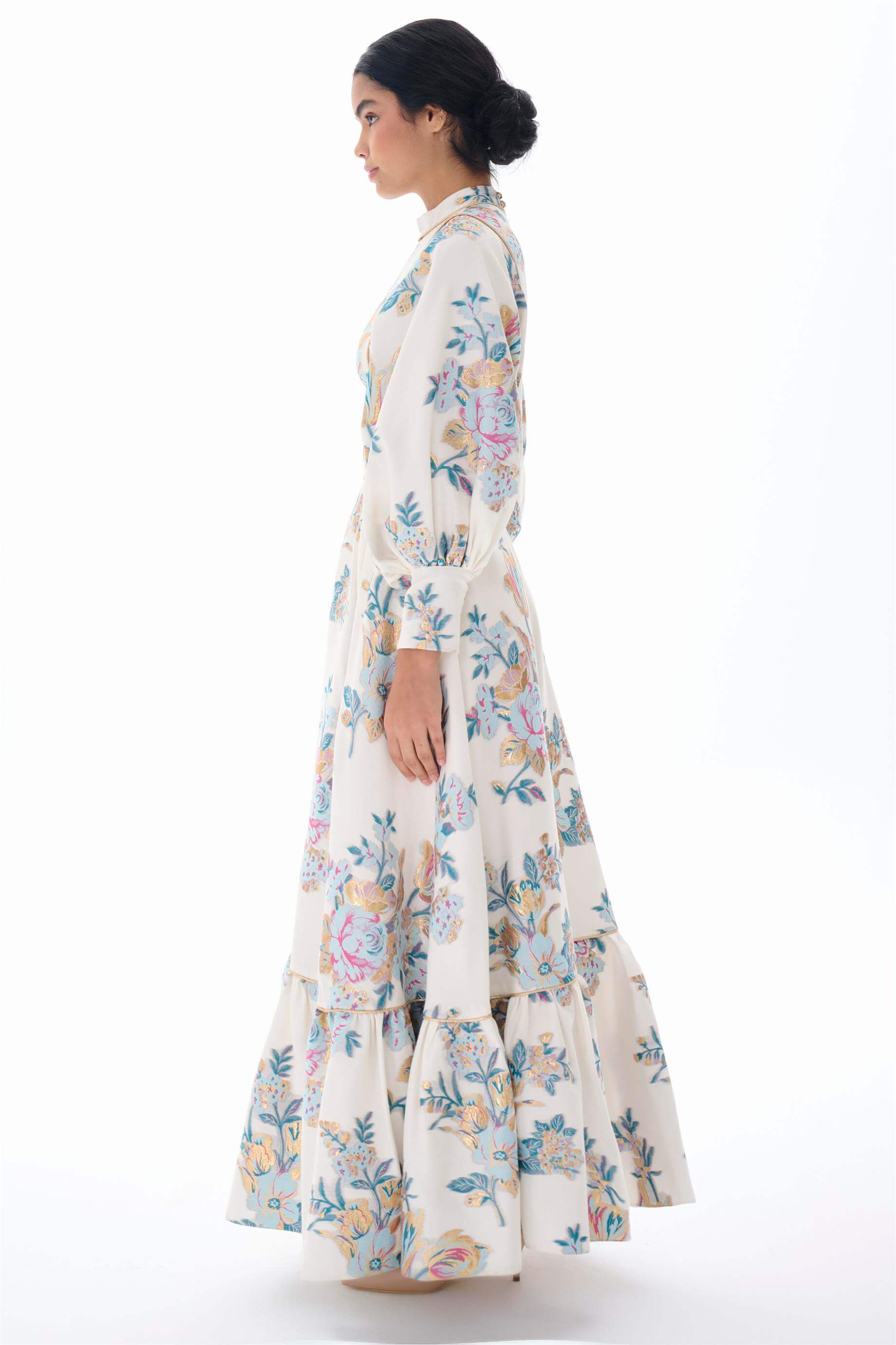 Miha-Korsaj Detaylı Jakar Elbi̇se-Elbise-2-Milagron.com