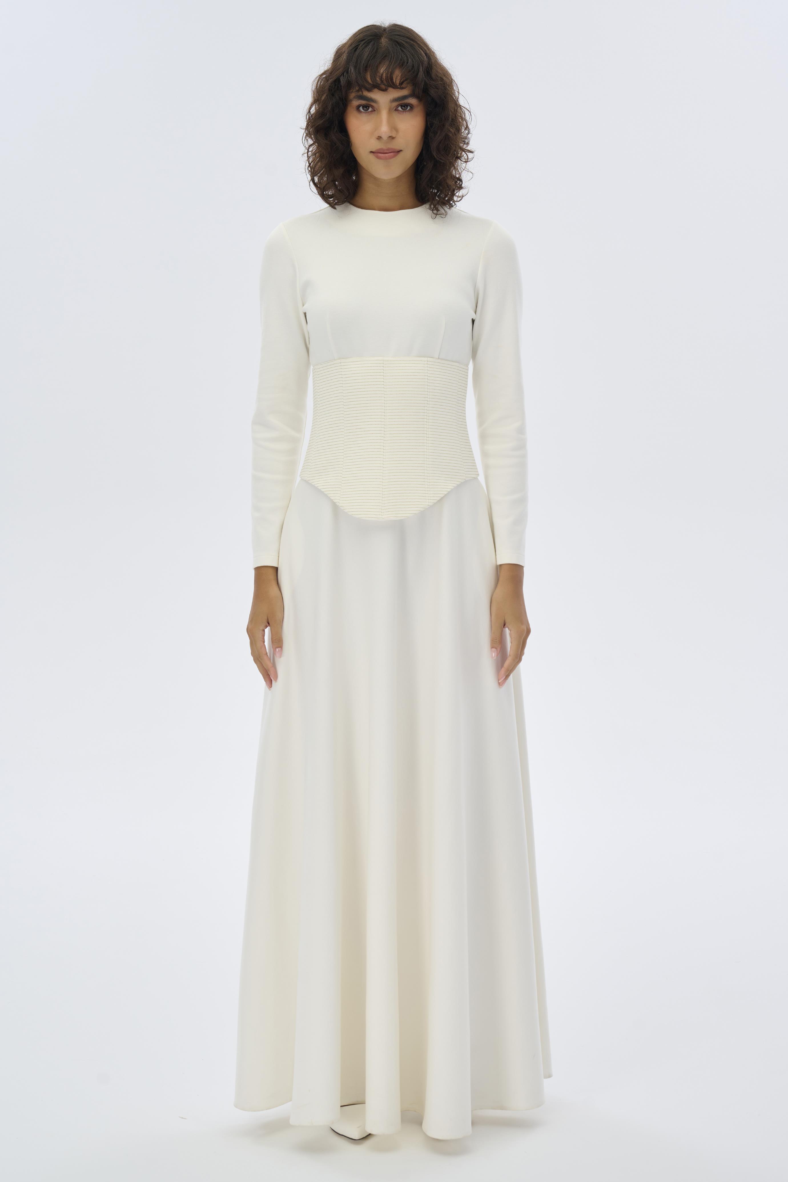 Miha-Korse Detaylı Elbi̇se-Elbise-1-Milagron.com