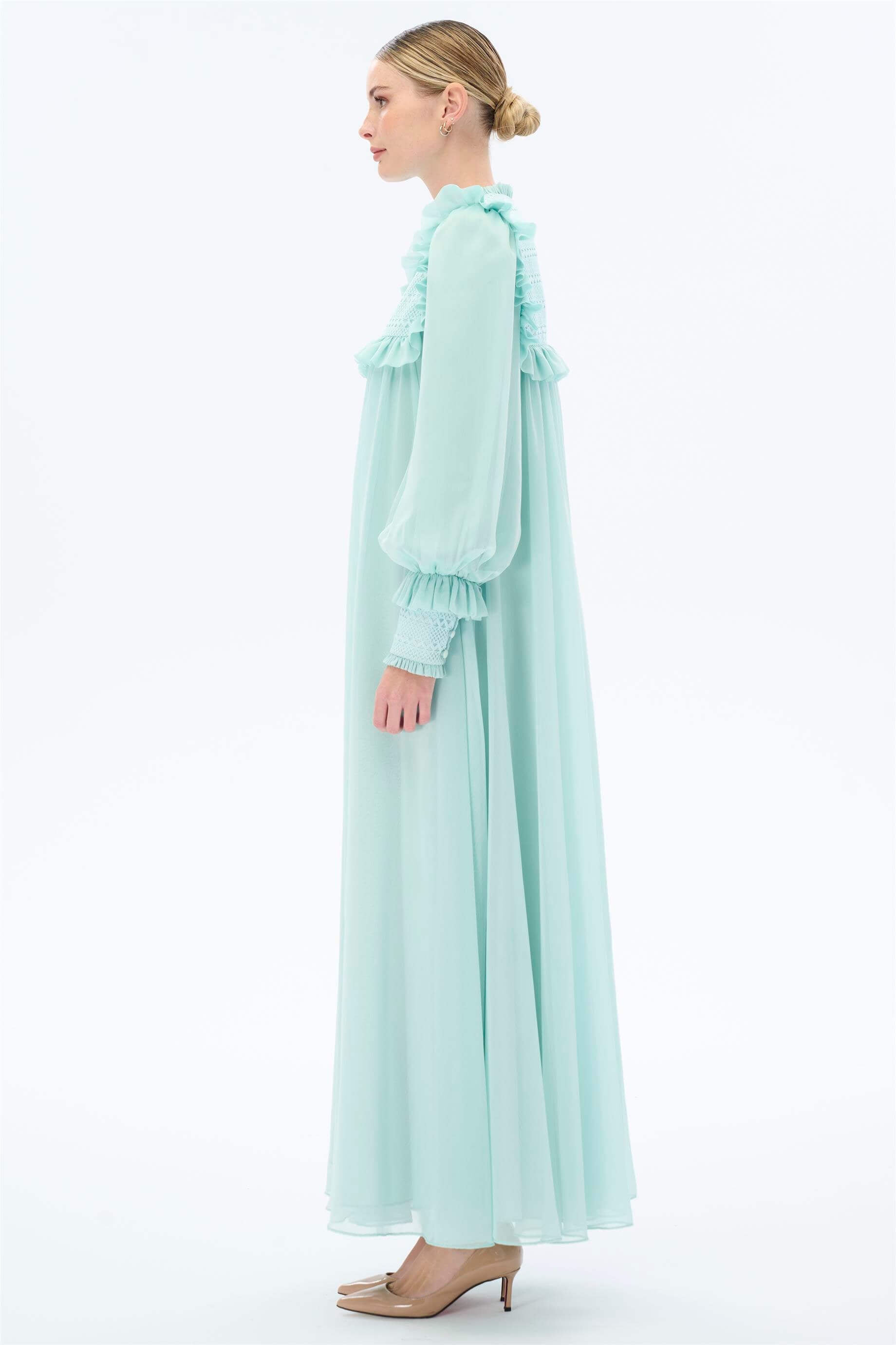 Miha-Örme Dantelli̇ Elbi̇se-Elbise-6-Milagron.com