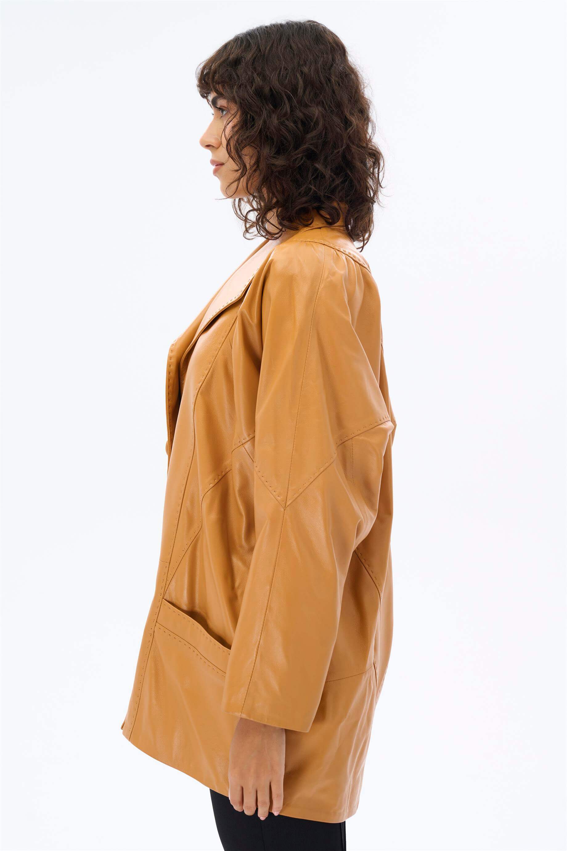 Miha-Oversi̇ze Deri̇ Ceket-Deri Mont-3-Milagron.com