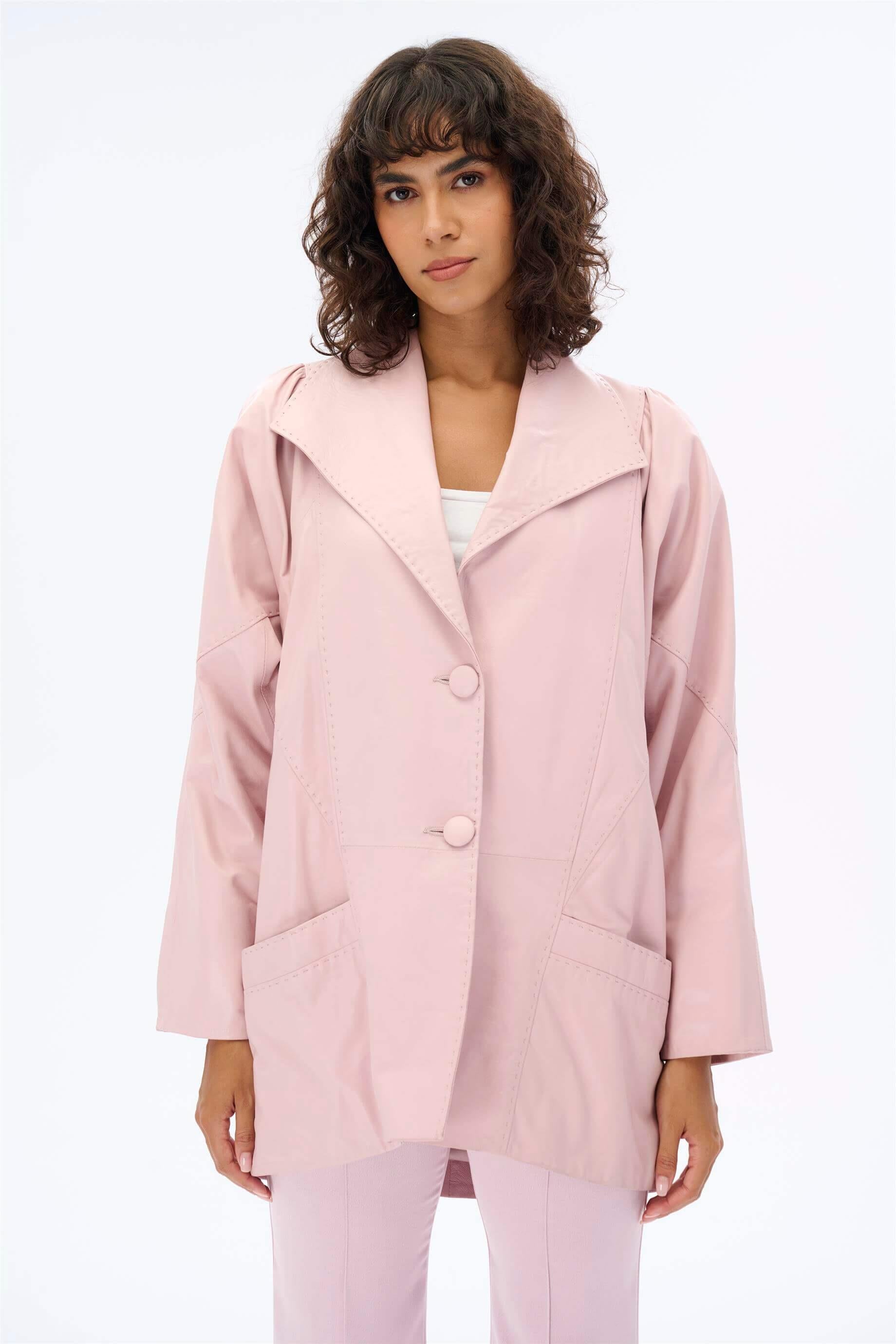 Miha-Oversi̇ze Deri̇ Ceket-Deri Mont-5-Milagron.com