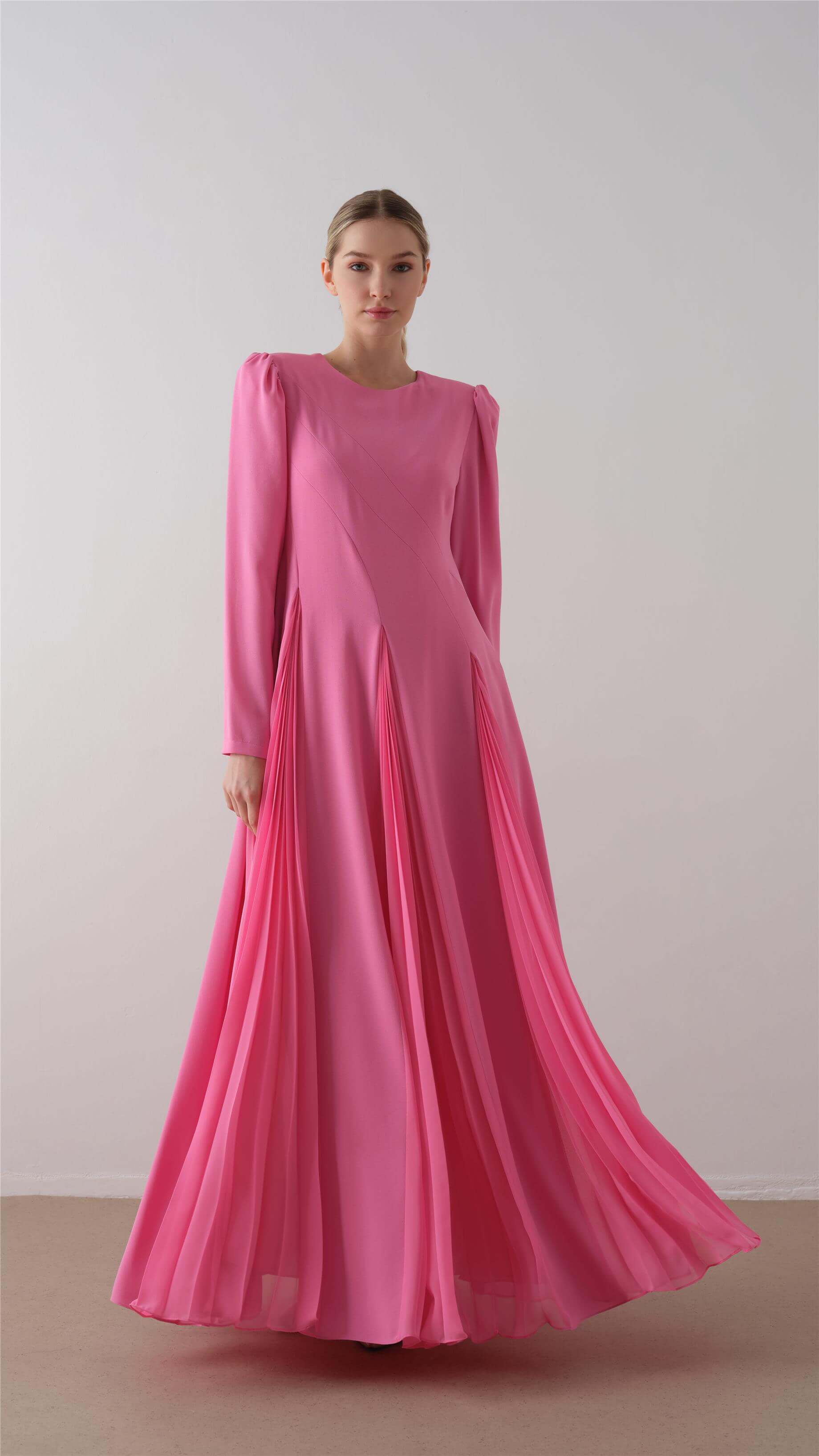 Miha-Parça Pi̇Li̇Seli̇ Krep Şi̇Fon Elbi̇Se Pembe-2-Milagron.com