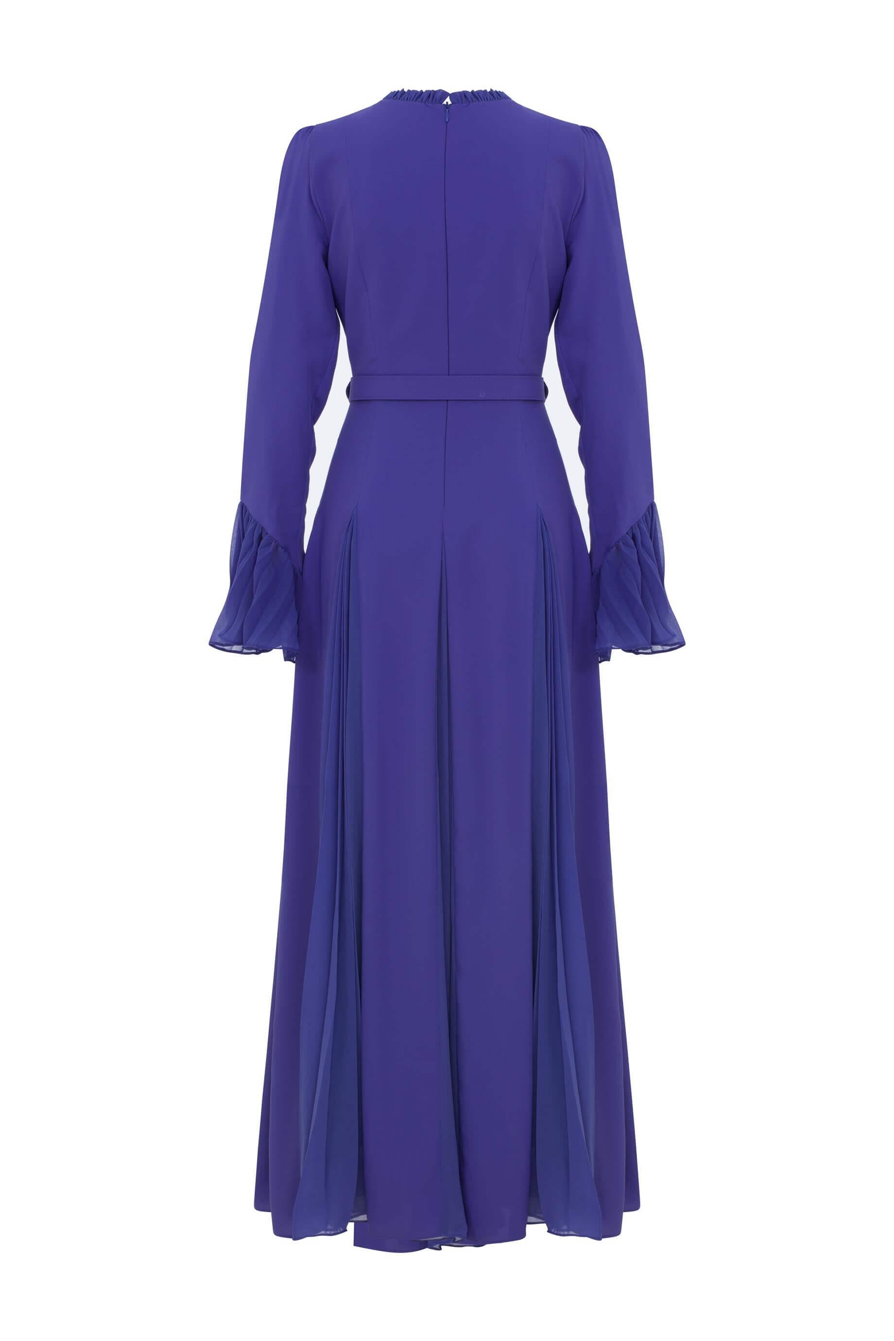 Miha-Parçalı Pi̇li̇seli̇ Elbi̇se-Elbise-2-Milagron.com