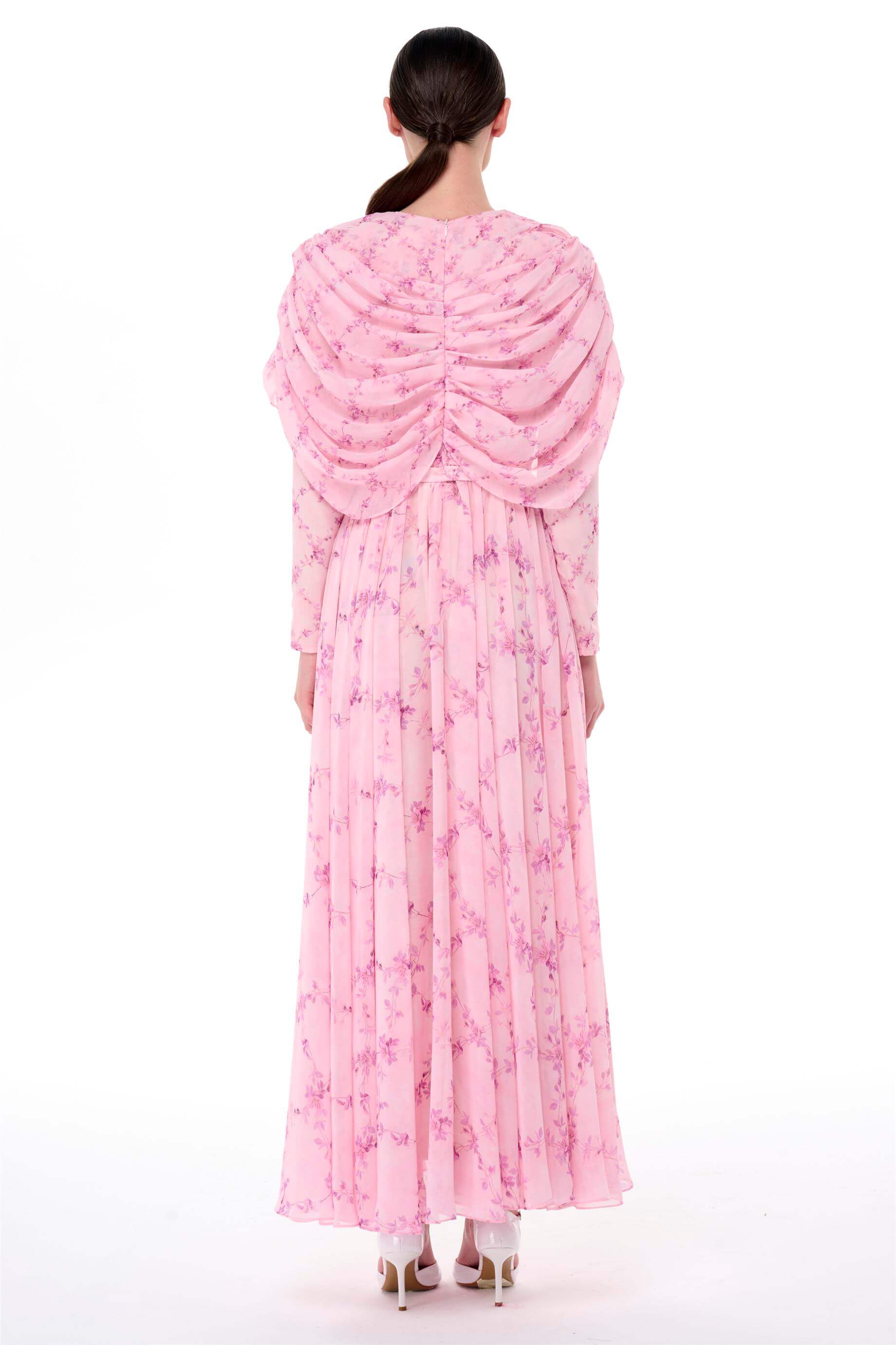 Miha-Peleri̇n Detaylı Uzun Elbi̇se-Elbise-11-Milagron.com