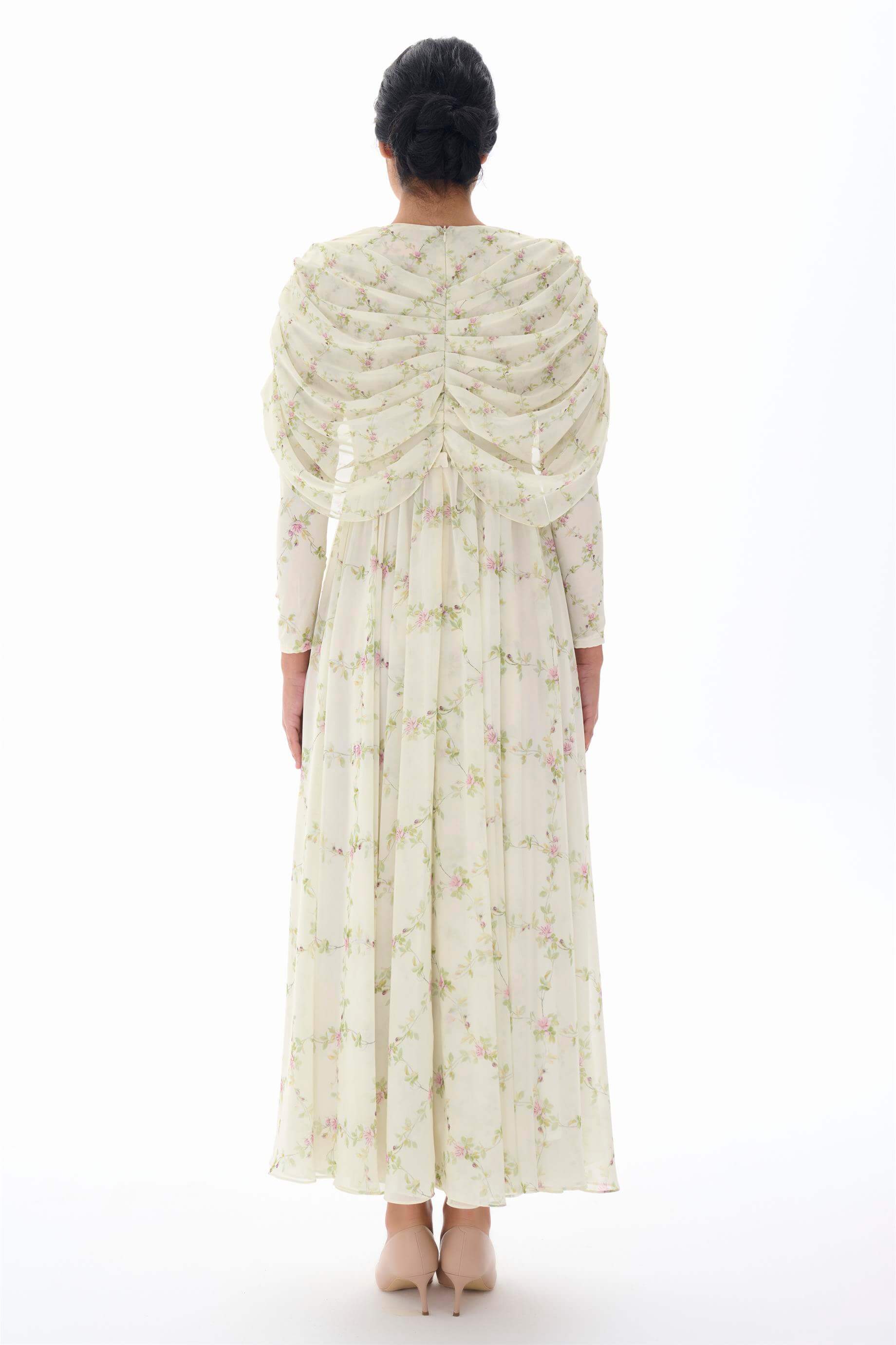 Miha-Peleri̇n Detaylı Uzun Elbi̇se-Elbise-3-Milagron.com