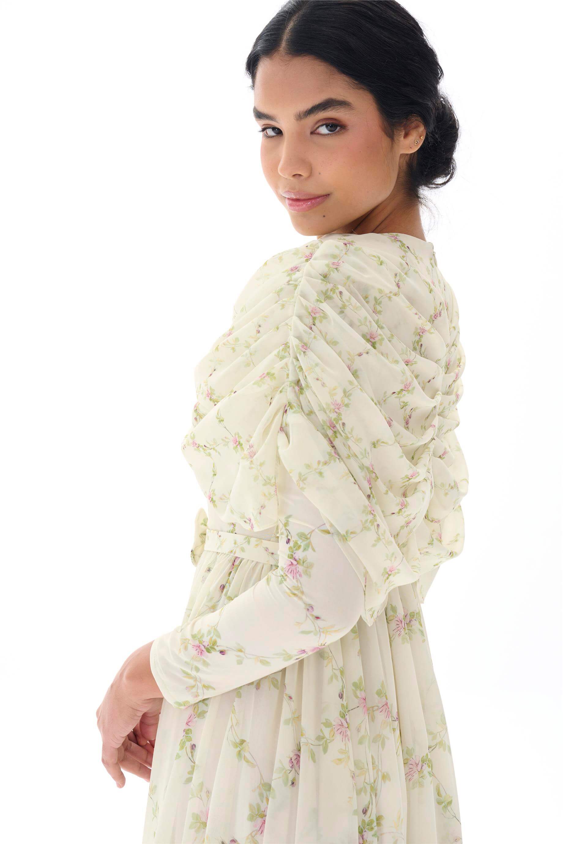 Miha-Peleri̇n Detaylı Uzun Elbi̇se-Elbise-4-Milagron.com