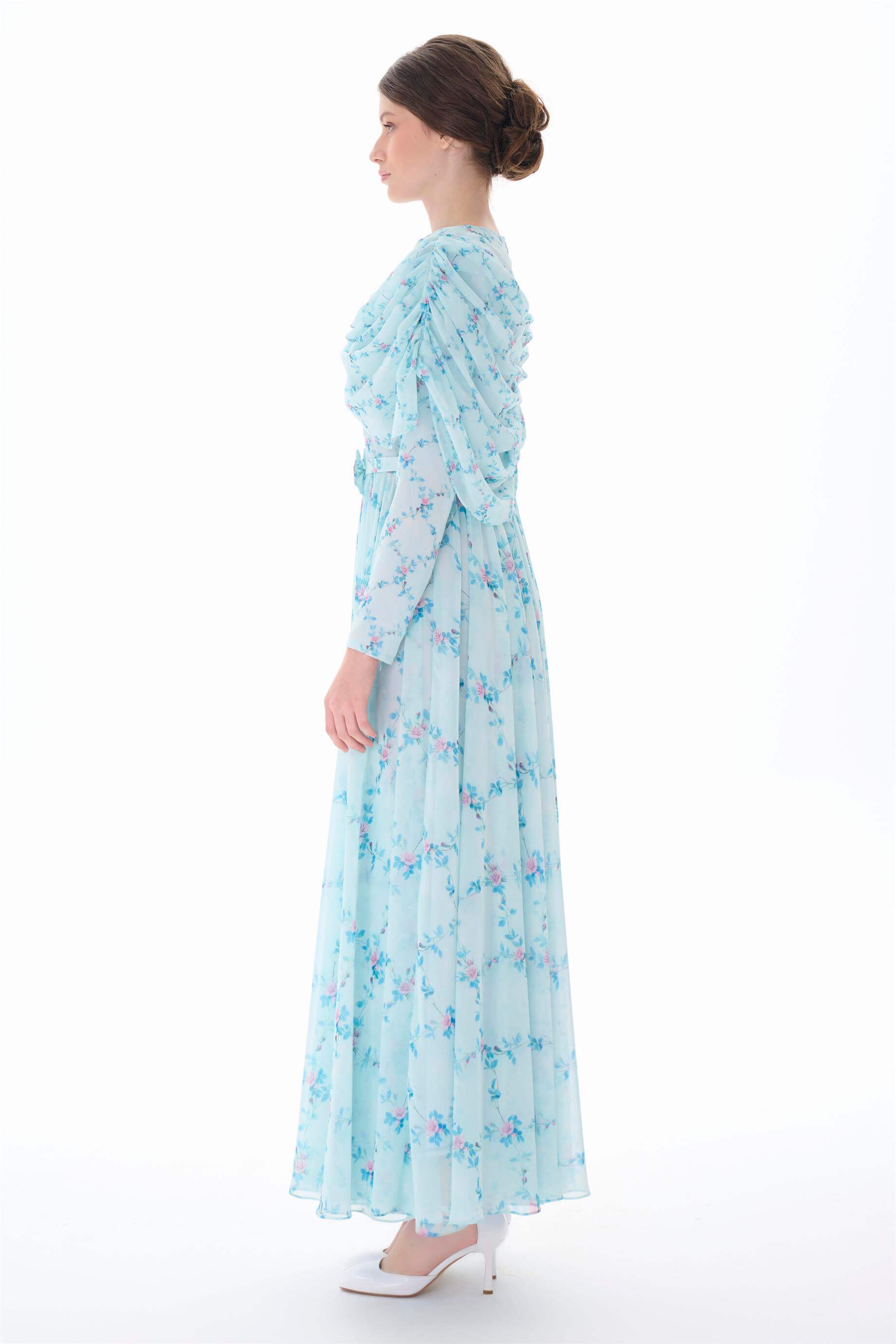 Miha-Peleri̇n Detaylı Uzun Elbi̇se-Elbise-6-Milagron.com