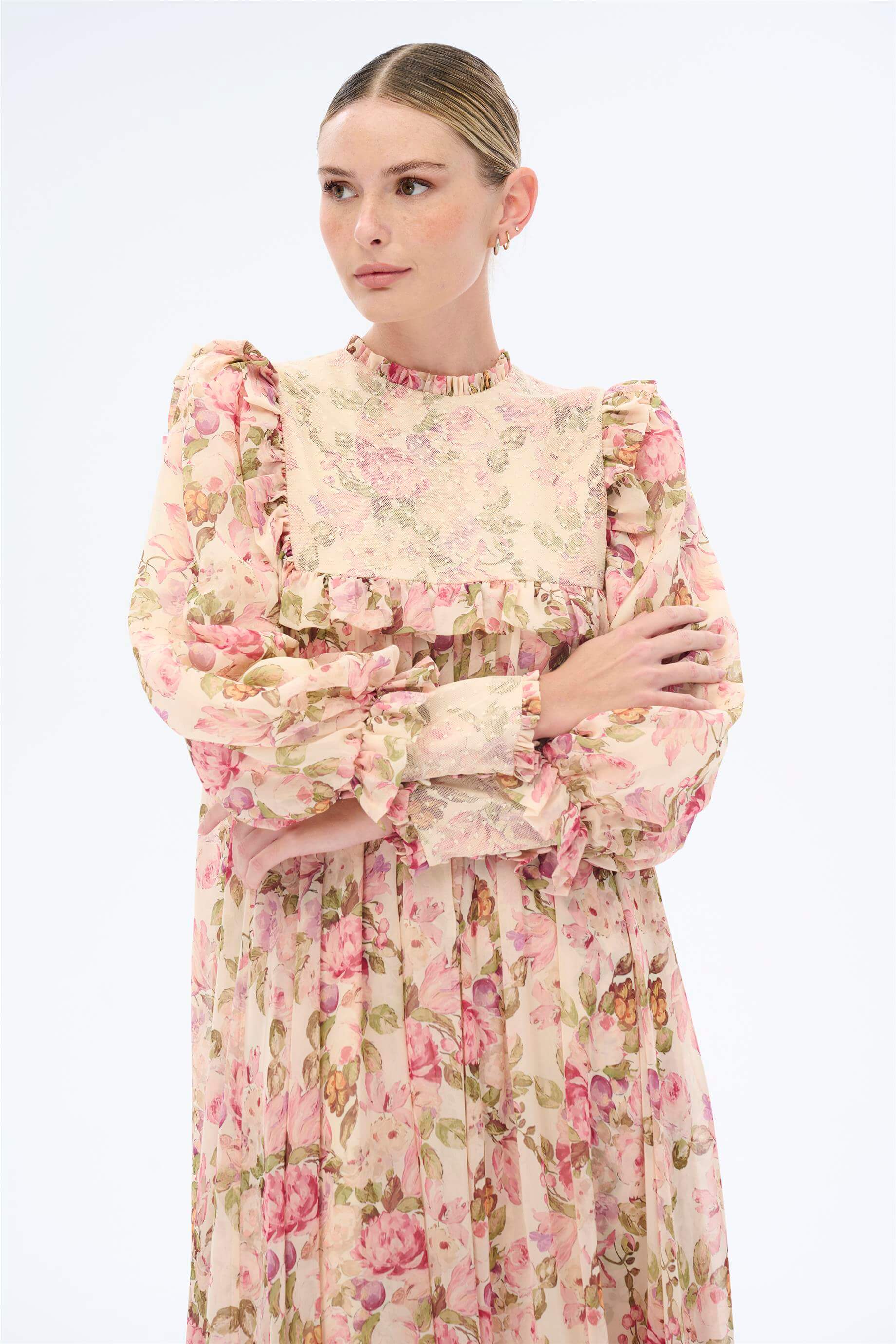 Miha-Puanti̇ye Dantelli̇ Elbi̇se-Elbise-13-Milagron.com