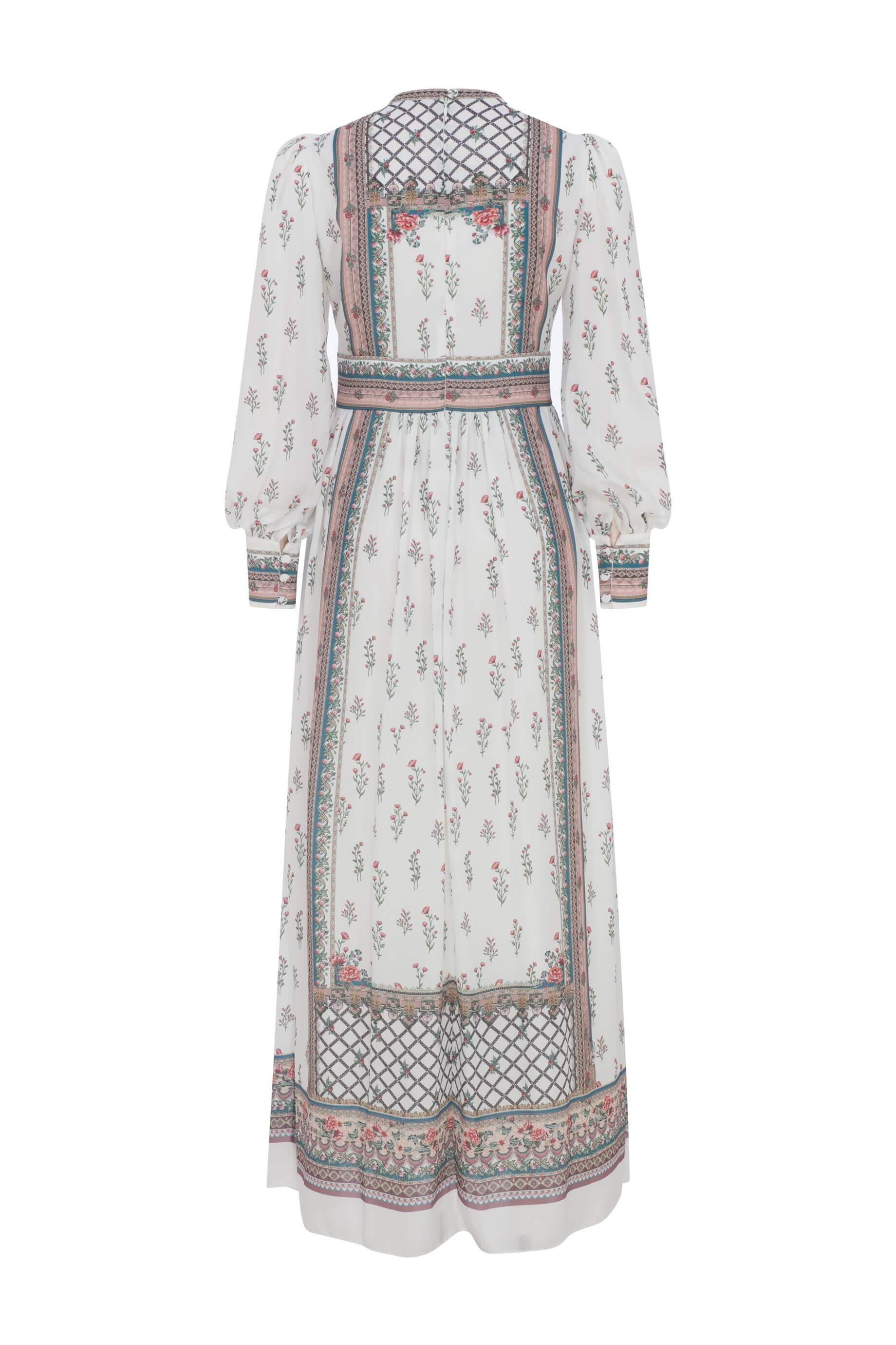 Miha-Şeri̇t Desenli̇ Pano Elbi̇se-Elbise-2-Milagron.com