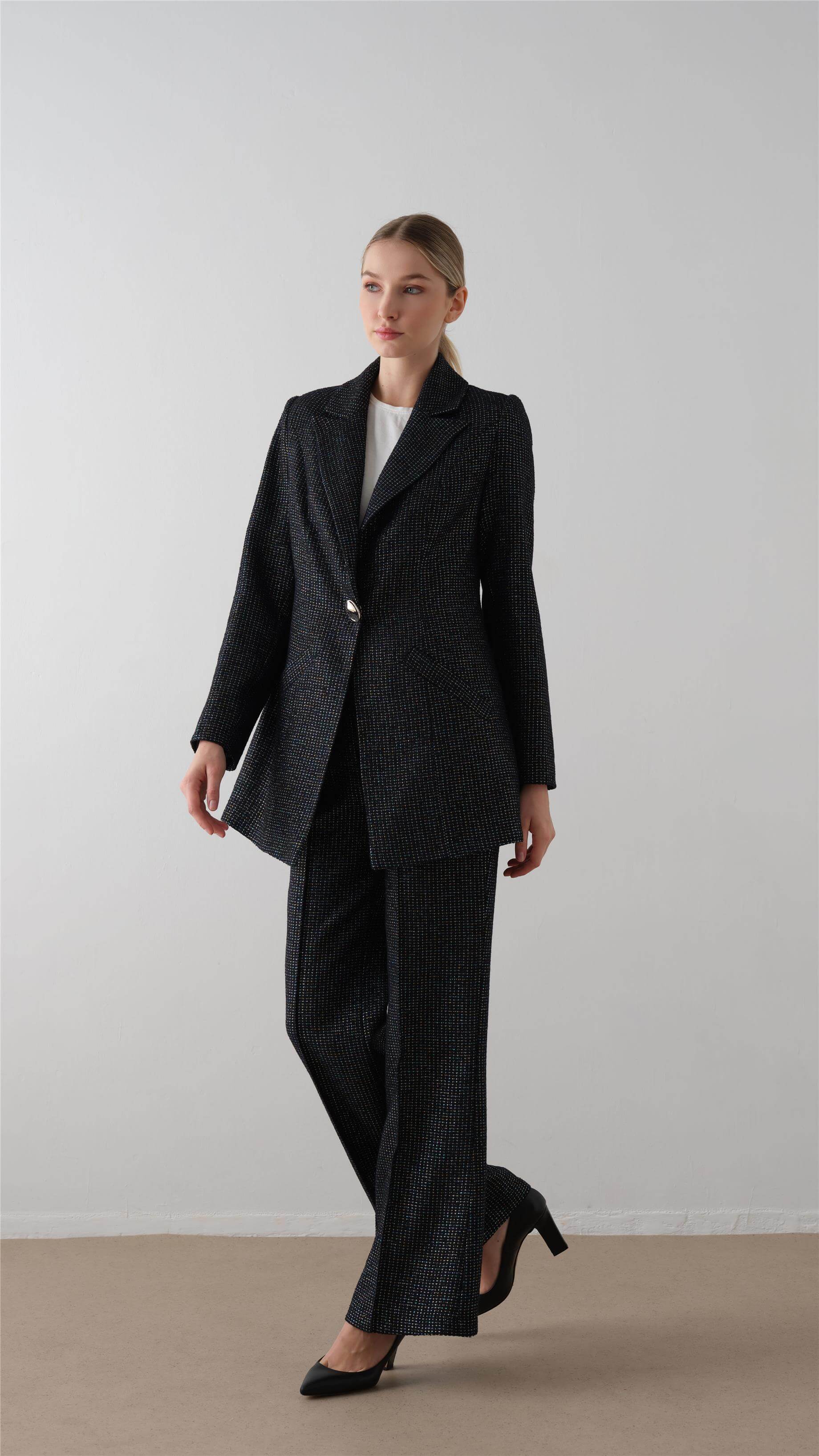 Miha-Si̇Mli̇ Chanel Takim Lacivert-2-Milagron.com