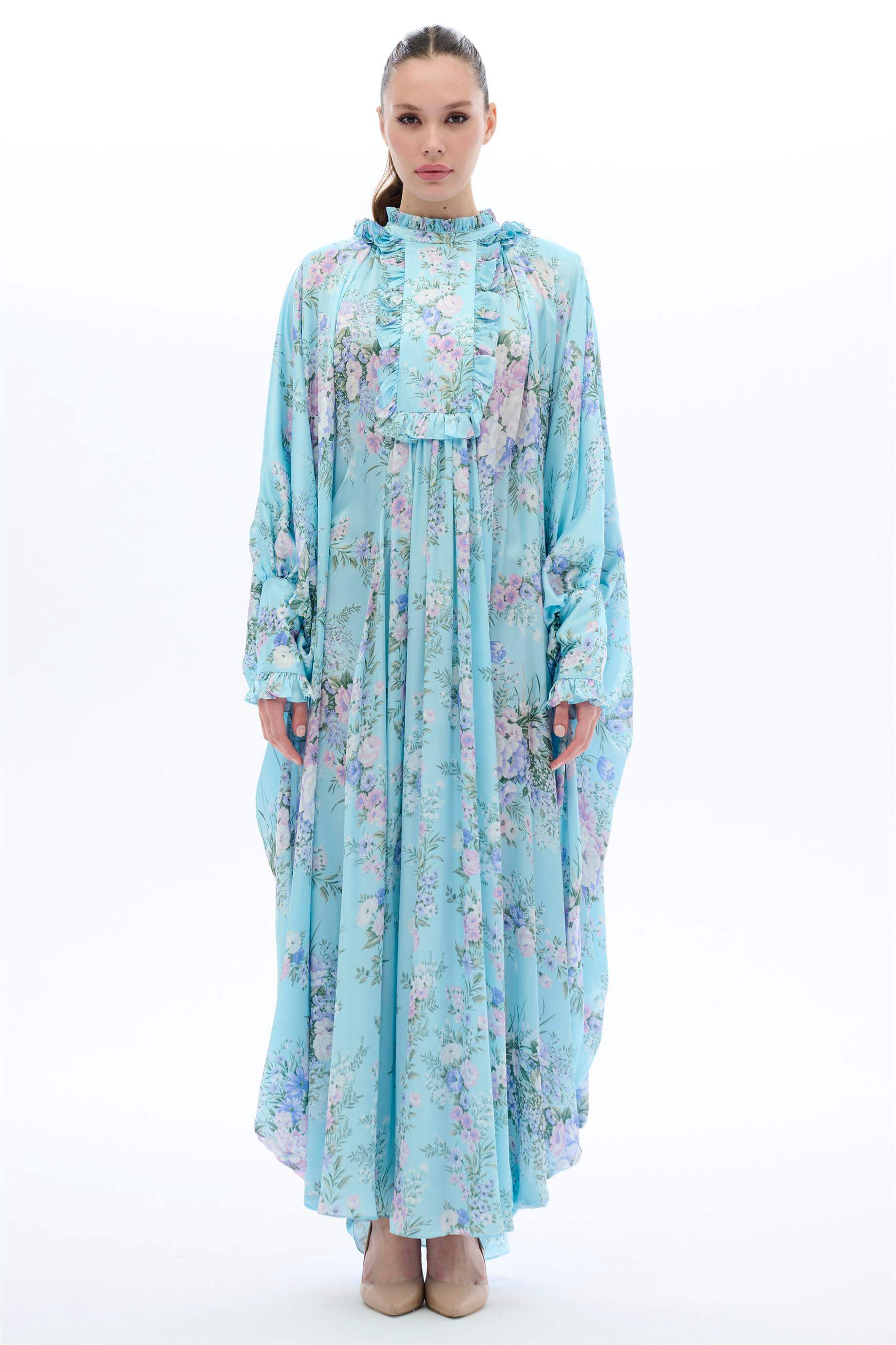 Miha-şeri̇t Garni̇li̇ Kaftan Elbi̇se Mavi-1-Milagron.com