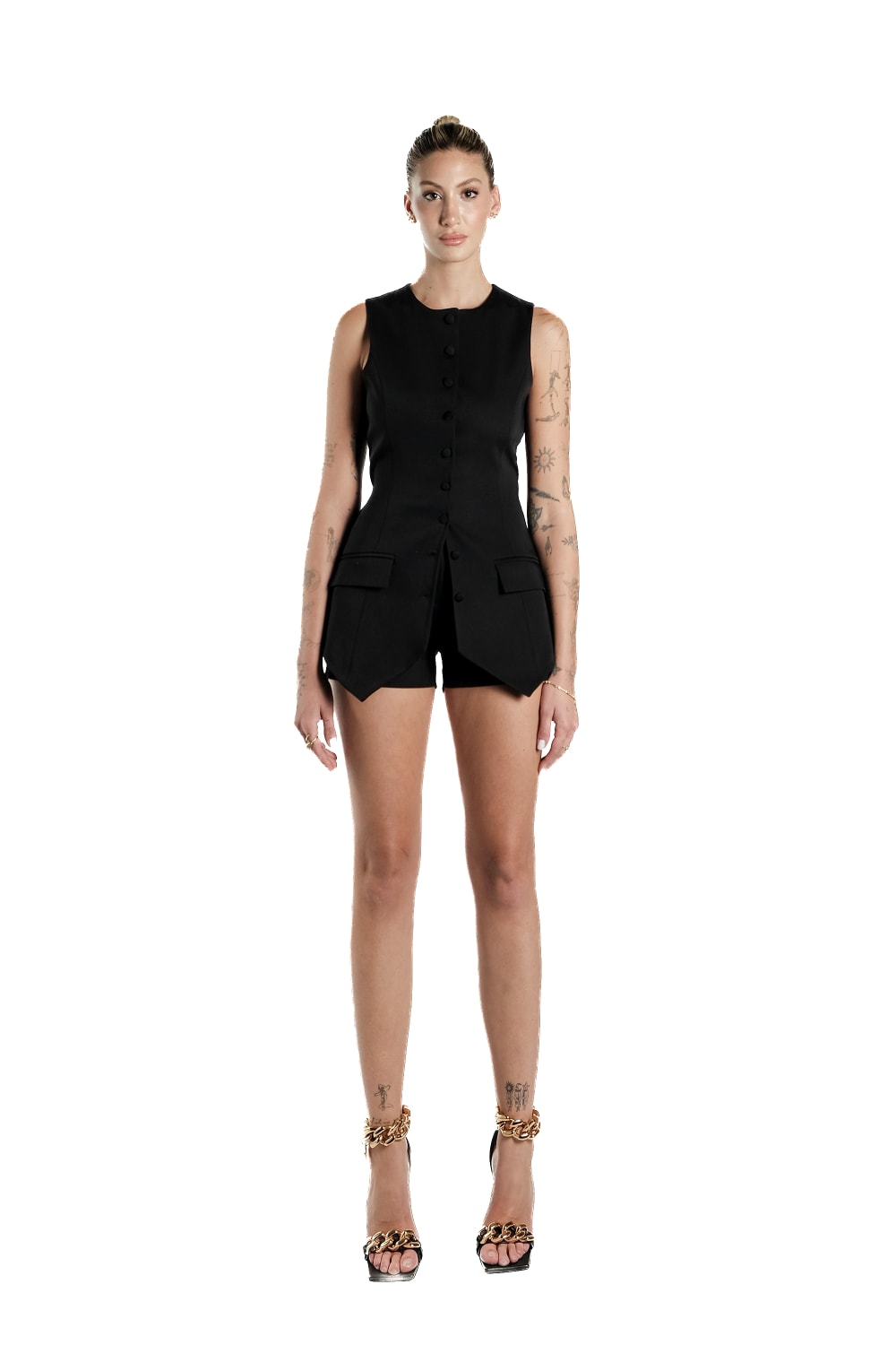 Mijau-Black Shorts-Şort-2-Milagron.com