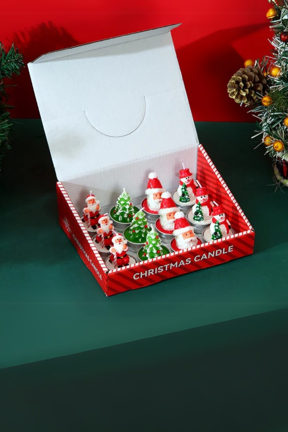 Milagron Home-12'li Yılbaşı Tea Light Mum Seti-Yılbaşı-1-Milagron.com