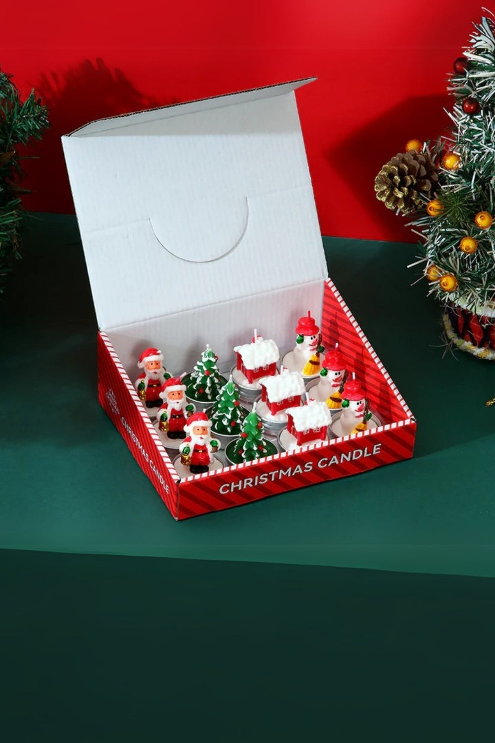 Milagron Home-12'li Yılbaşı Tea Light Mum Seti-Yılbaşı-1-Milagron.com