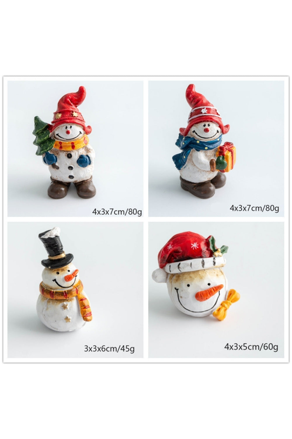 Milagron Home-4'lü Kardan Adam Biblo Seti-Yılbaşı-2-Milagron.com