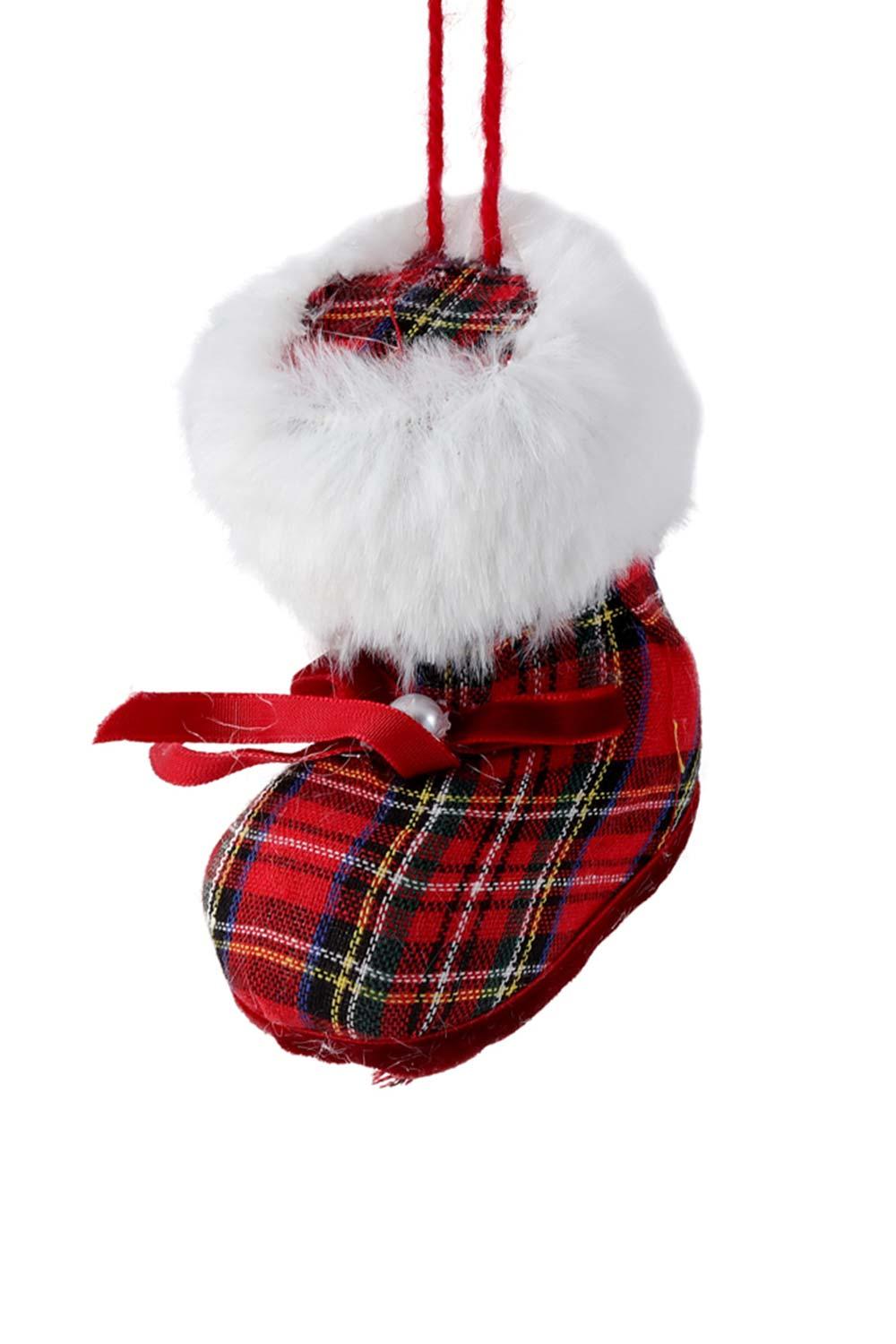 Milagron Home-Ekose Desenli Bot - Ağaç Süsü-Ağaç Aksesuarları-1-Milagron.com