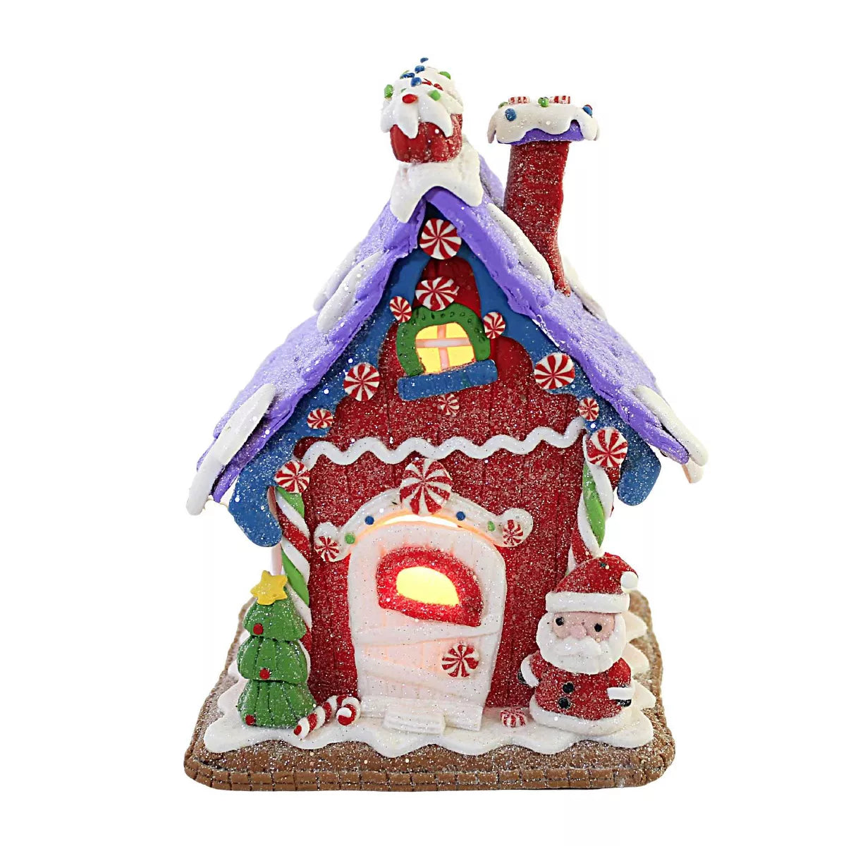 Milagron Home-Işıklı Noel Baba Yılbaşı Şeker Evi-Yılbaşı-1-Milagron.com