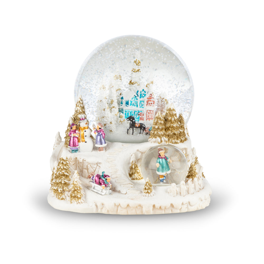 Milagron Home-Köy Temalı Müzikli Kar Küresi-Kar Küreleri-1-Milagron.com