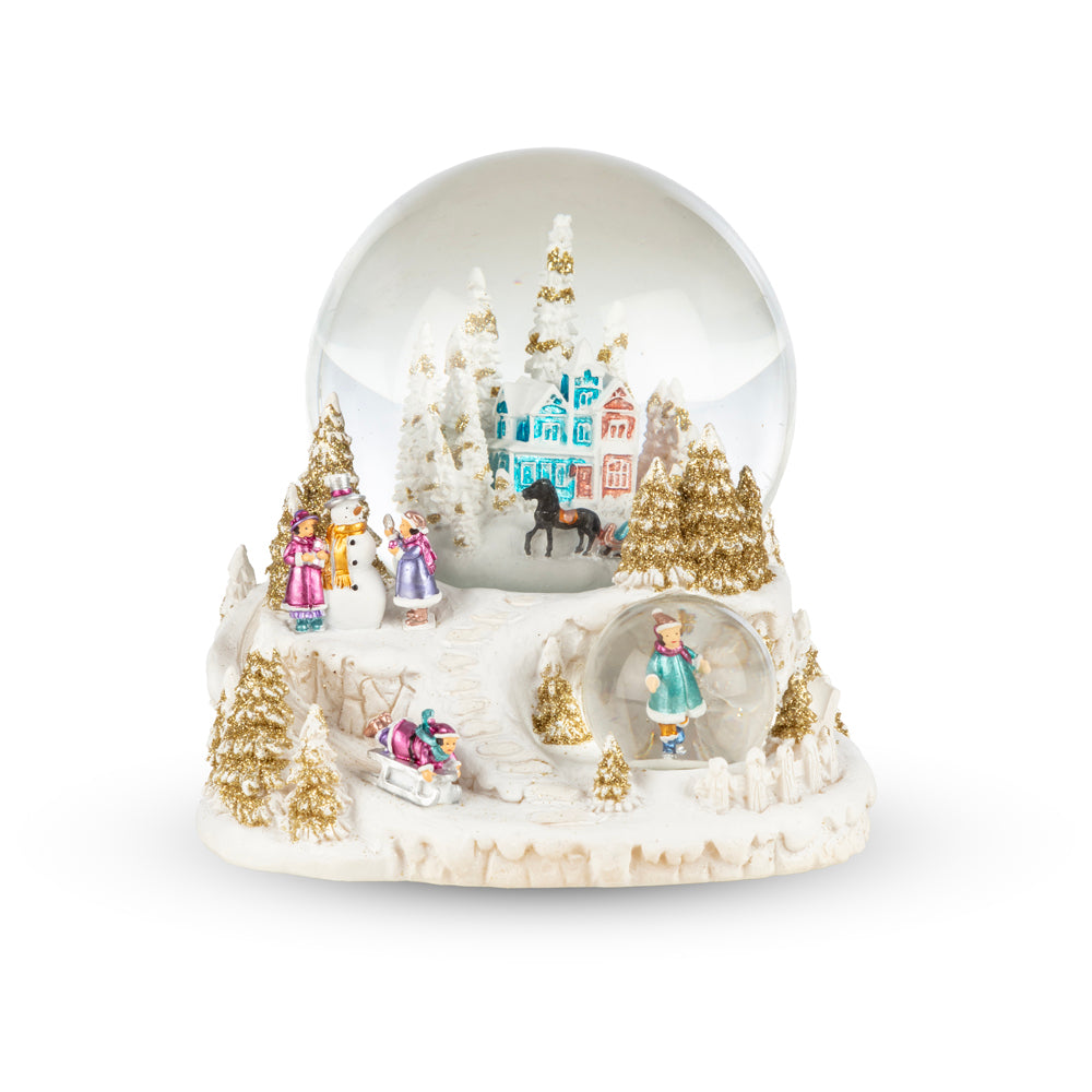 Milagron Home-Köy Temalı Müzikli Kar Küresi-Kar Küreleri-2-Milagron.com