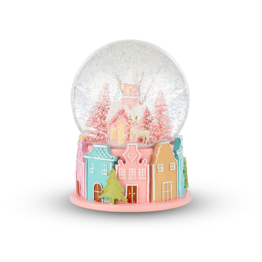 Milagron Home-Müzikli Kar Küresi - Kış Köyü-Kar Küreleri-1-Milagron.com