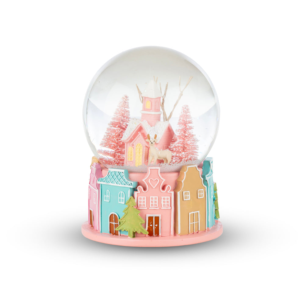 Milagron Home-Müzikli Kar Küresi - Kış Köyü-Kar Küreleri-2-Milagron.com