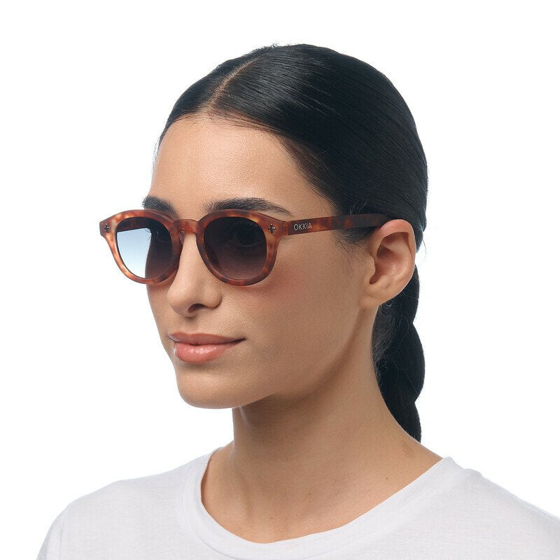 Okkia Milano Unisex Güneş Gözlüğü Midnight / Lens: Yeşil Gradyan