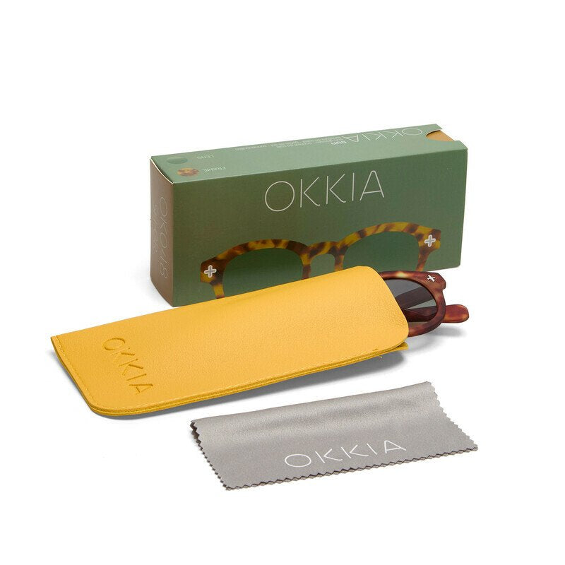 Okkia Milano Unisex Güneş Gözlüğü Midnight / Lens: Yeşil Gradyan