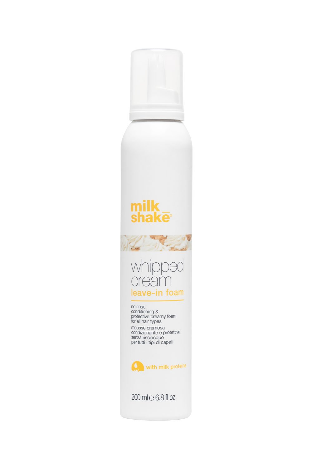 Milk Shake-Whipped Cream Nemlendirici Durulanmayan Bakım Köpüğü 200 Ml-Saç Bakım Kremi-1-Milagron.com