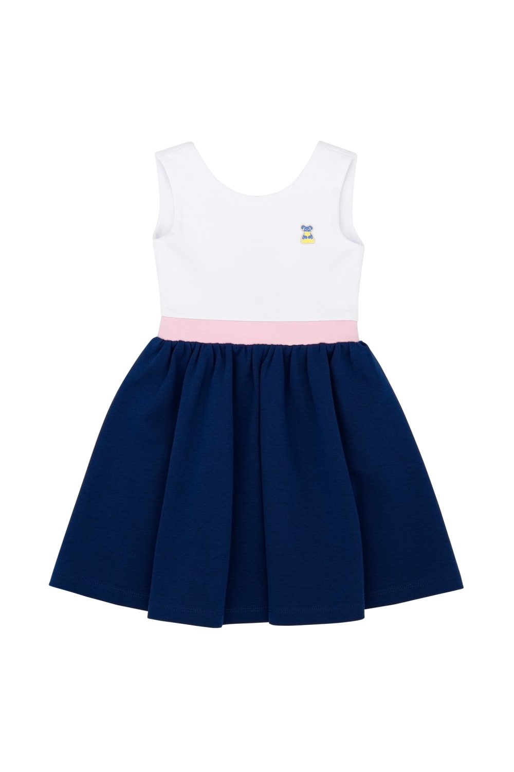 Milky Wilky-Kiz Çocuk Arkasi Fiyonklu Elbise-Çocuk Elbise & Tulum-1-Milagron.com