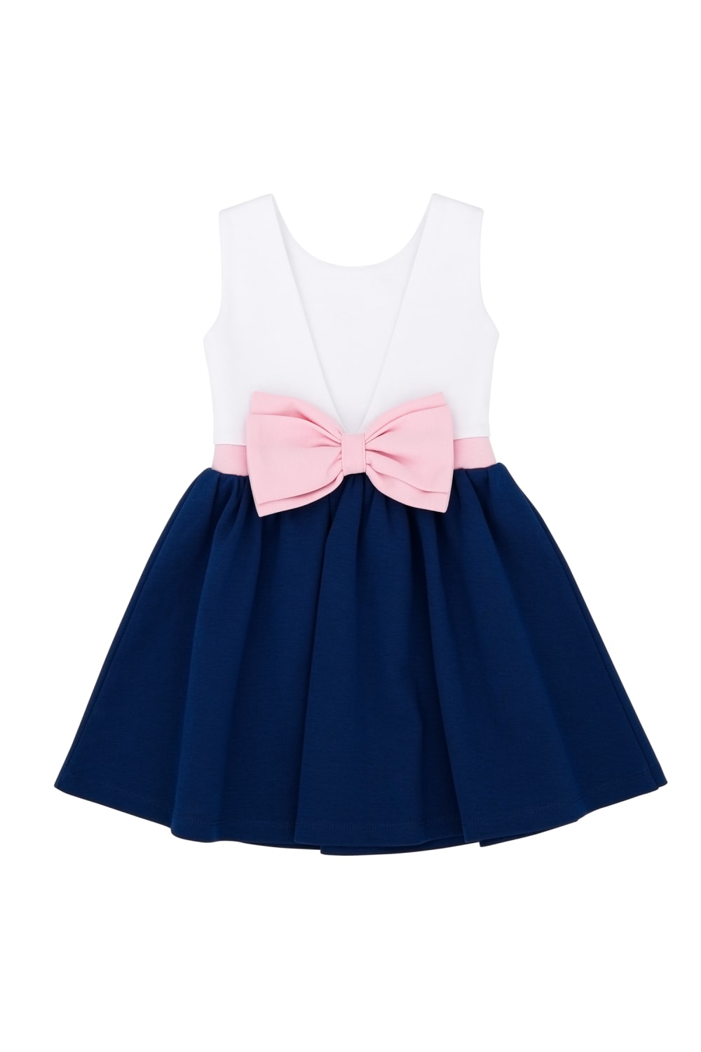 Milky Wilky-Kiz Çocuk Arkasi Fiyonklu Elbise-Çocuk Elbise & Tulum-3-Milagron.com