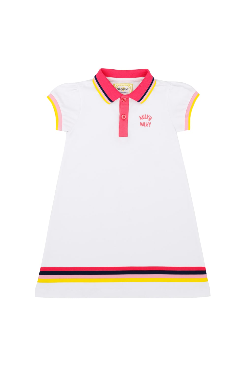 Milky Wilky-Kız Çocuk Polo Yaka Elbise-Çocuk Elbise & Tulum-1-Milagron.com