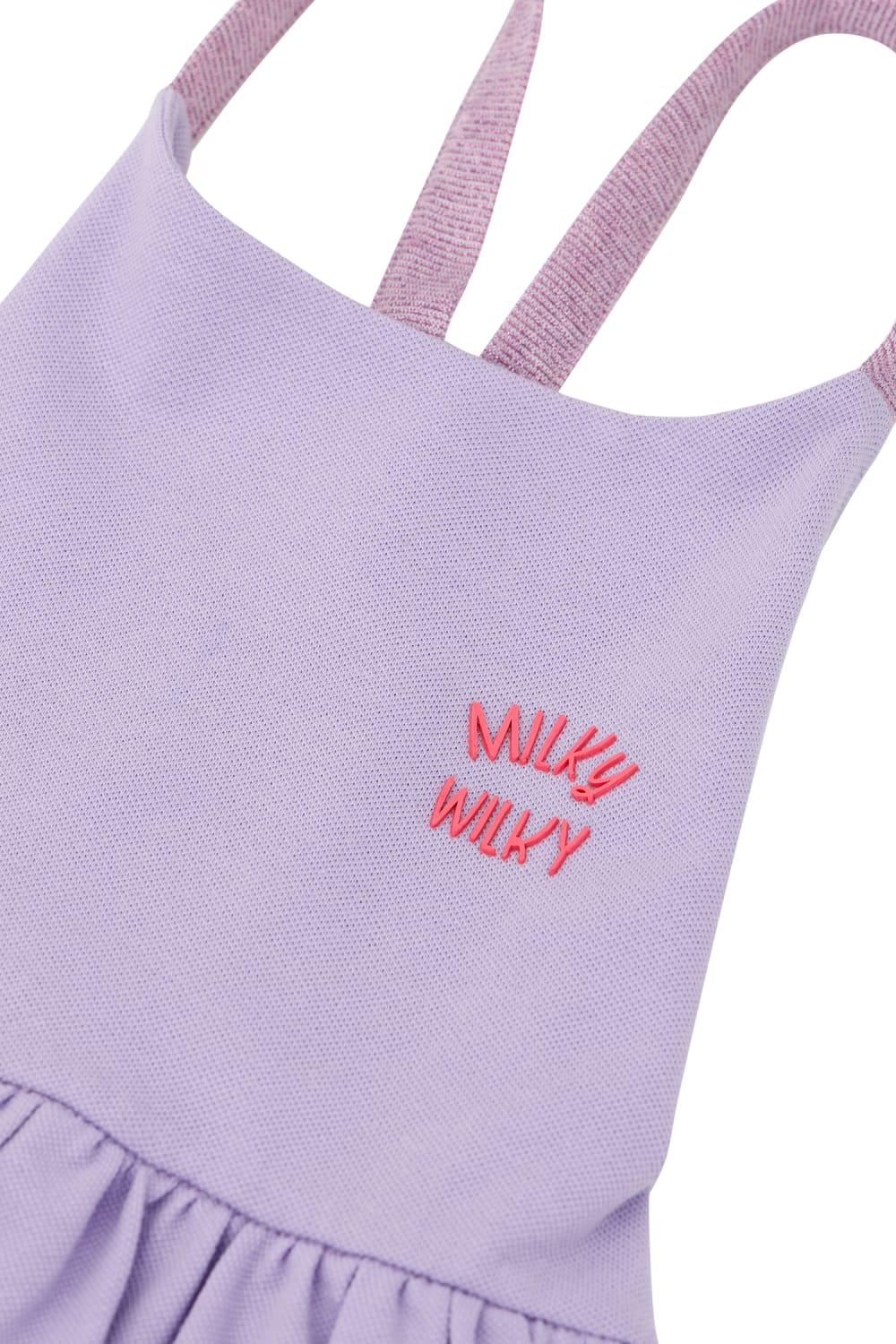 Milky Wilky-Kız Çocuk Simli Askılı Sırt Dekolteli Elbise-Çocuk Elbise & Tulum-2-Milagron.com