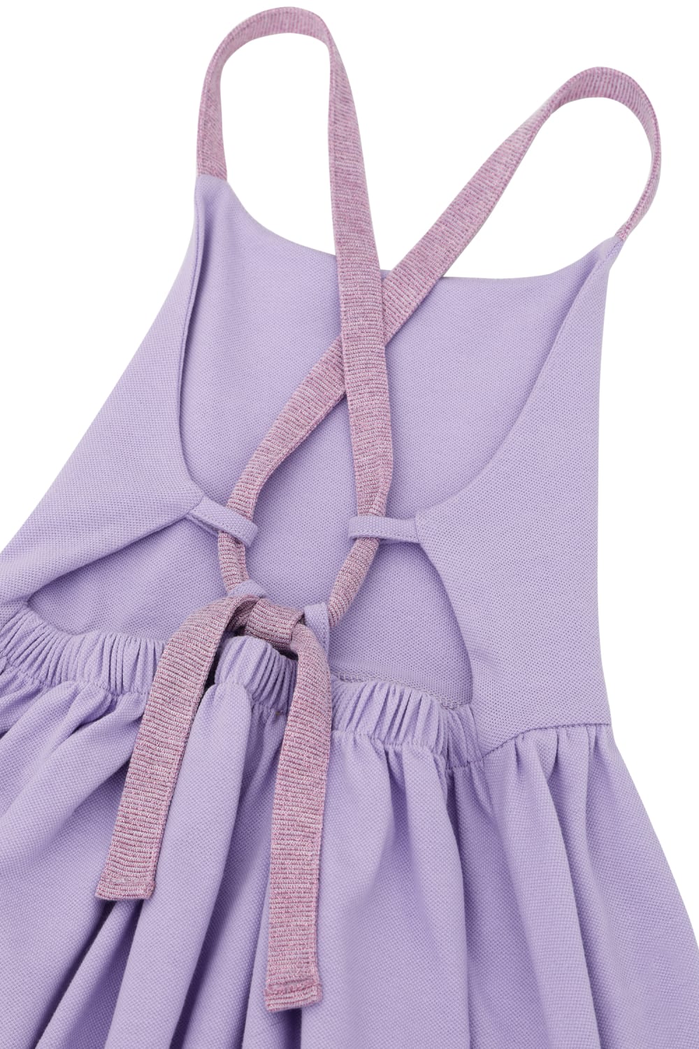 Milky Wilky-Kız Çocuk Simli Askılı Sırt Dekolteli Elbise-Çocuk Elbise & Tulum-4-Milagron.com