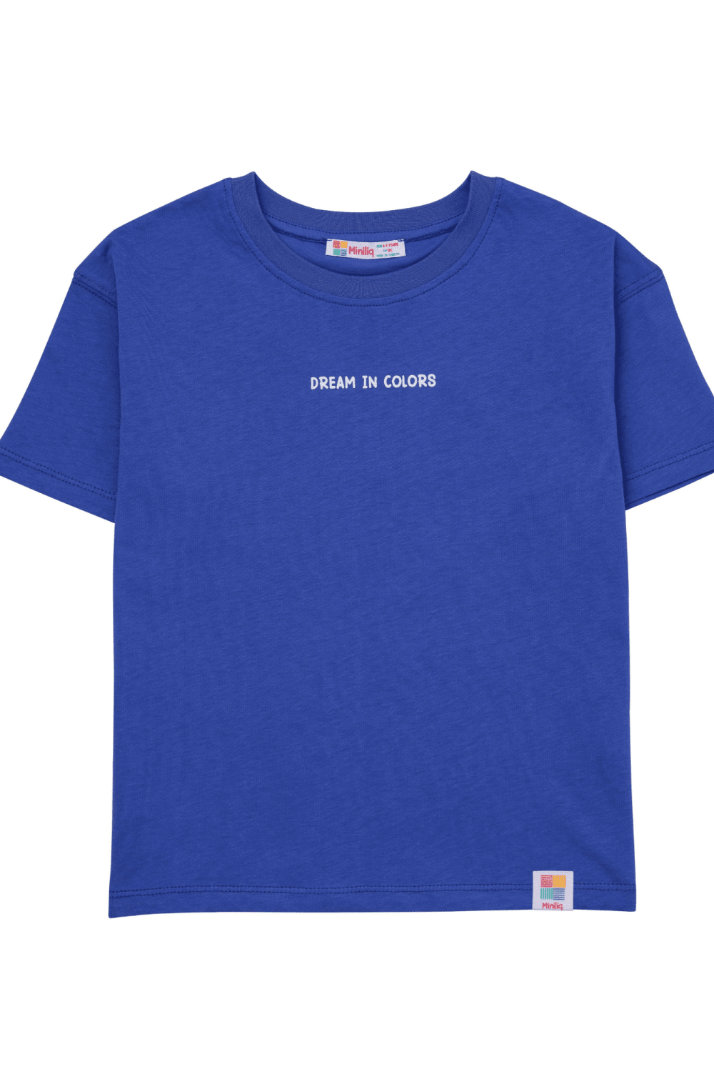 Miniliq-Lapis Blue Renkli Tshirt-T-Shirts-1-Milagron.com
