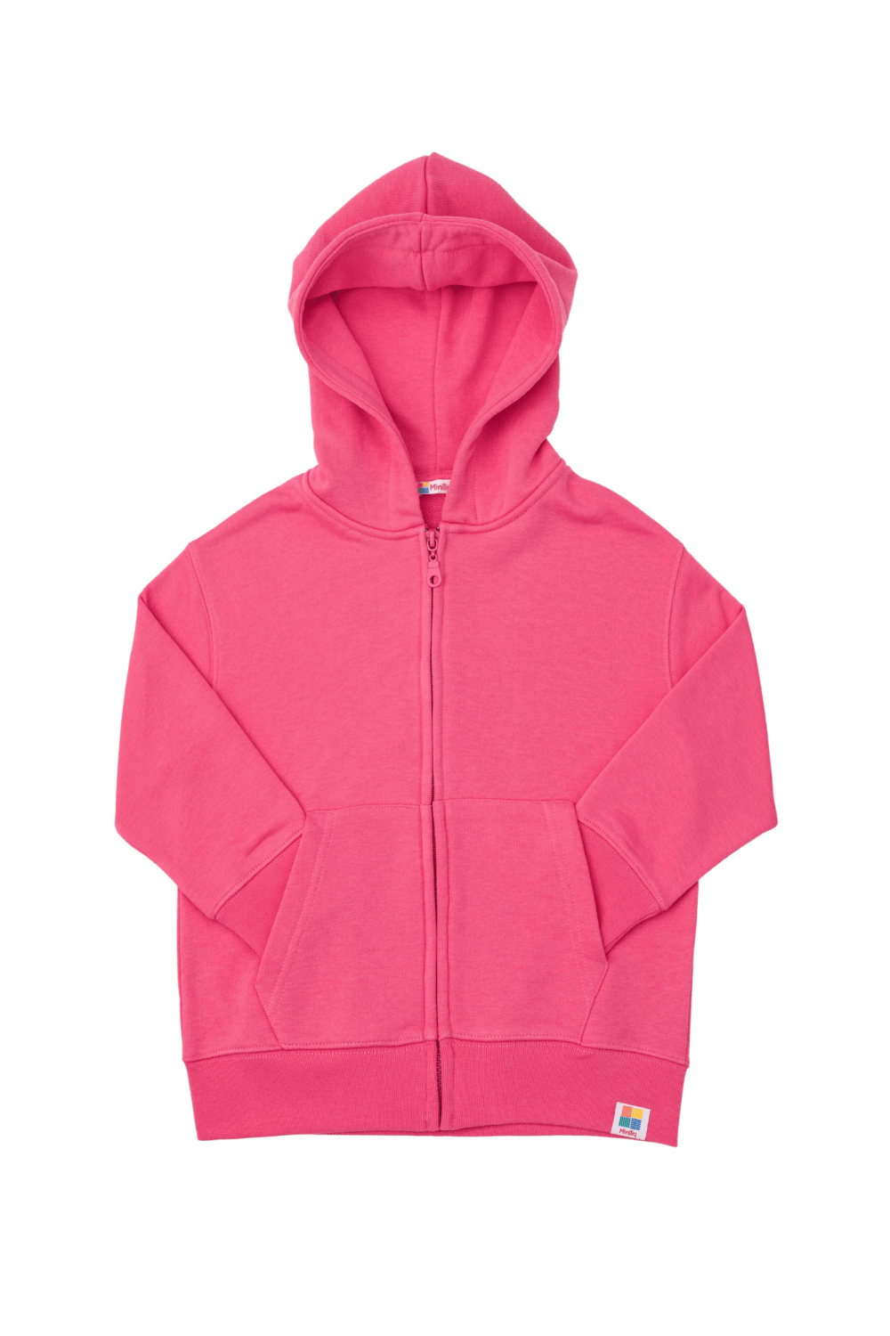 Miniliq-Raspberry Fermuarlı Kapüşonlu Eşofman Üstü-Sweatshirts & Hoodies-1-Milagron.com