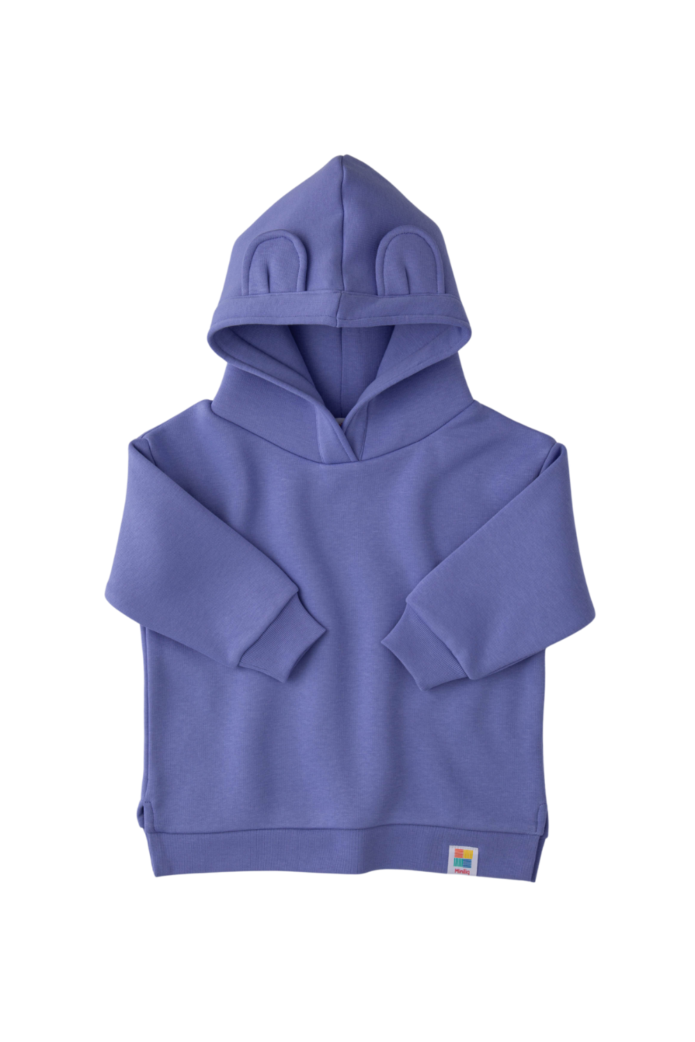 Miniliq-Violet Şardonlu Kulaklı Kapüşonlu Eşofman Üstü-Sweatshirts & Hoodies-1-Milagron.com