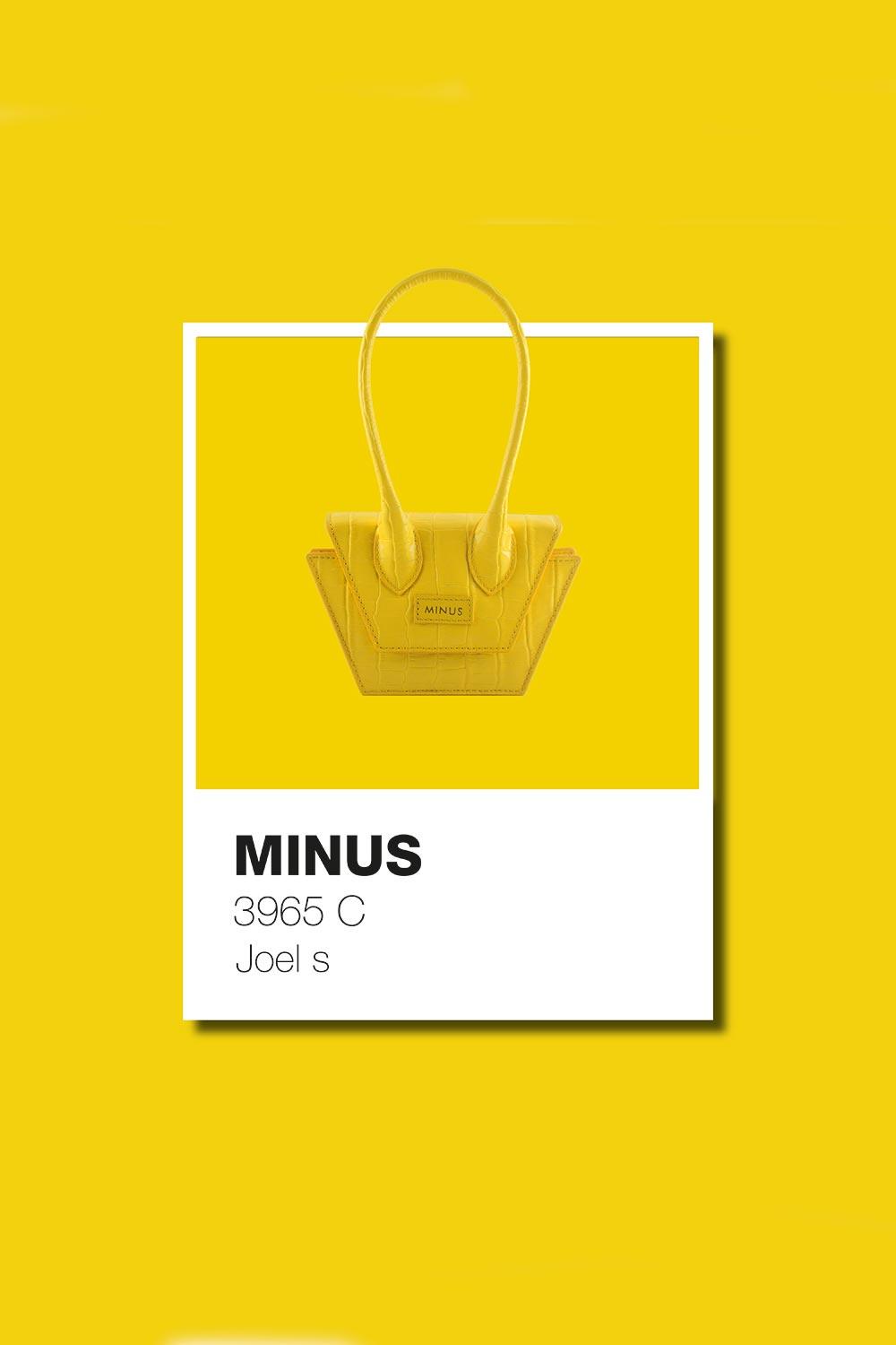 Minus-Joel S Yellow Crocodile-Omuz Çantası-2-Milagron.com