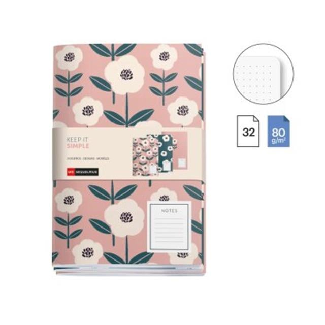 Miquelrius-Miquelrius Keep It Simple A5 Noktalı Terzi Dikiş 3'lü Not Defteri Seti-Defter-2-Milagron.com