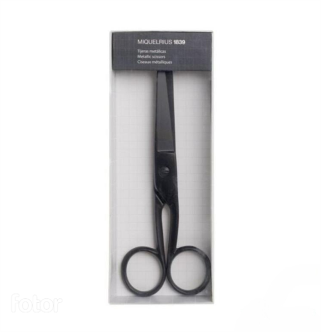 Miquelrius-Özel Kutusunda Siyah Makas Döküm 17 Cm-Makas-1-Milagron.com