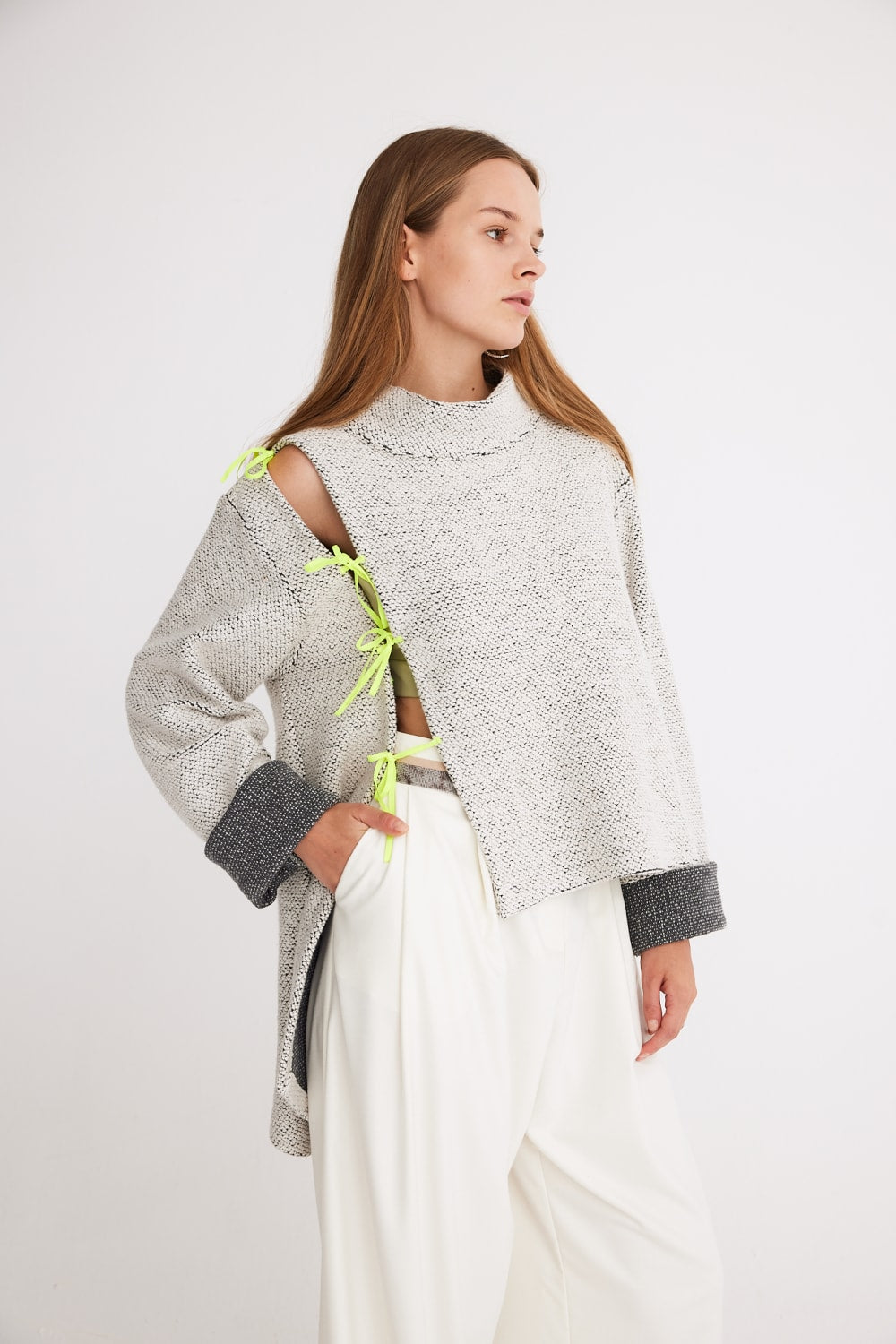 Mirimalist-Cozy Neon Knit Top-Kazak & Triko-1-Milagron.com