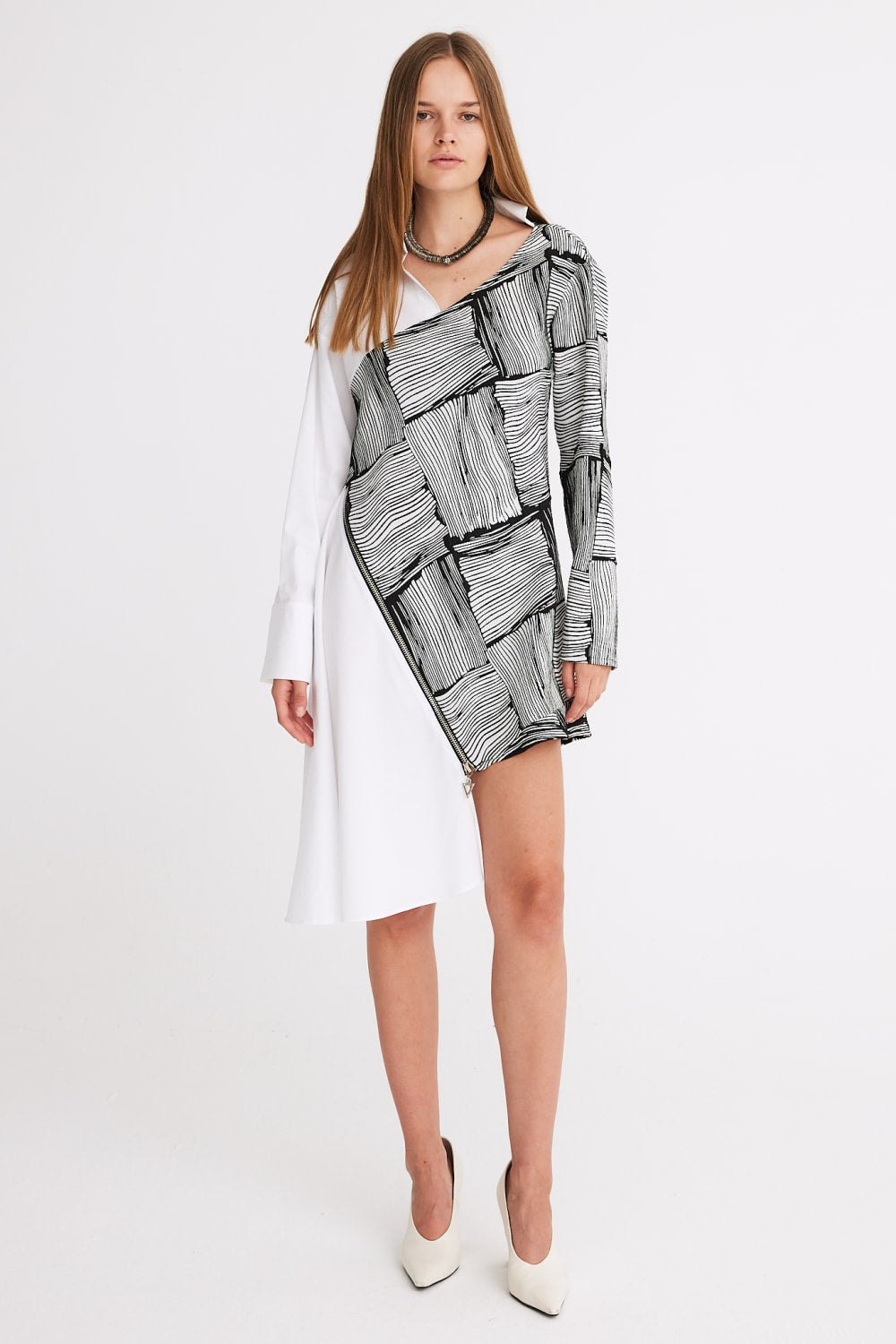 Mirimalist-Dharma Gömlek Elbise-Elbise-1-Milagron.com