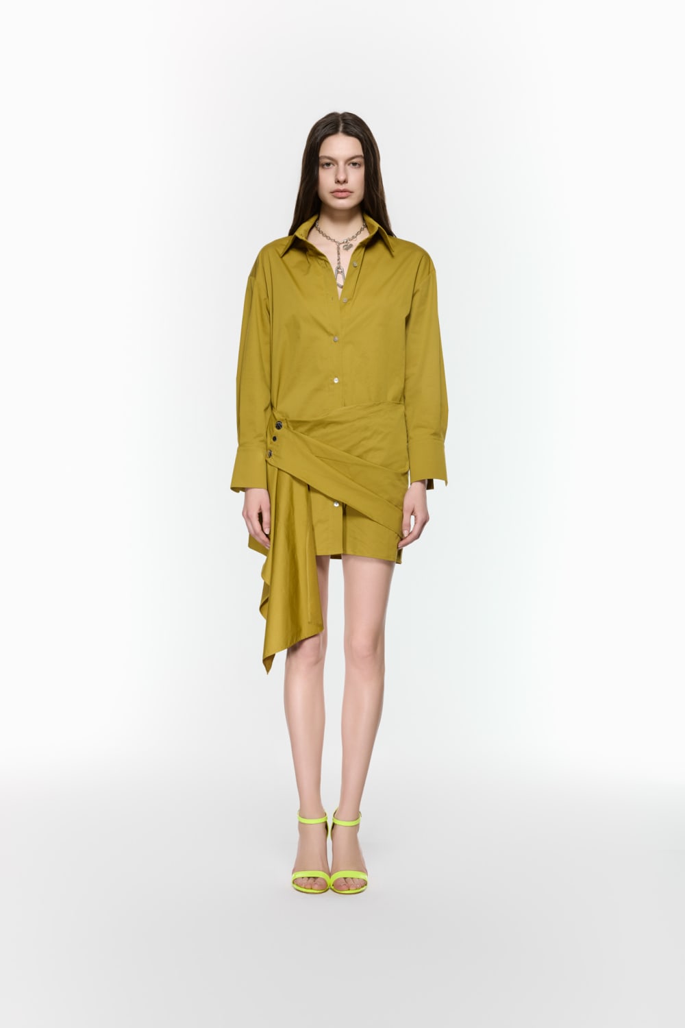 Mirimalist-Eddy Hardal Gömlek Elbise-Elbise-1-Milagron.com