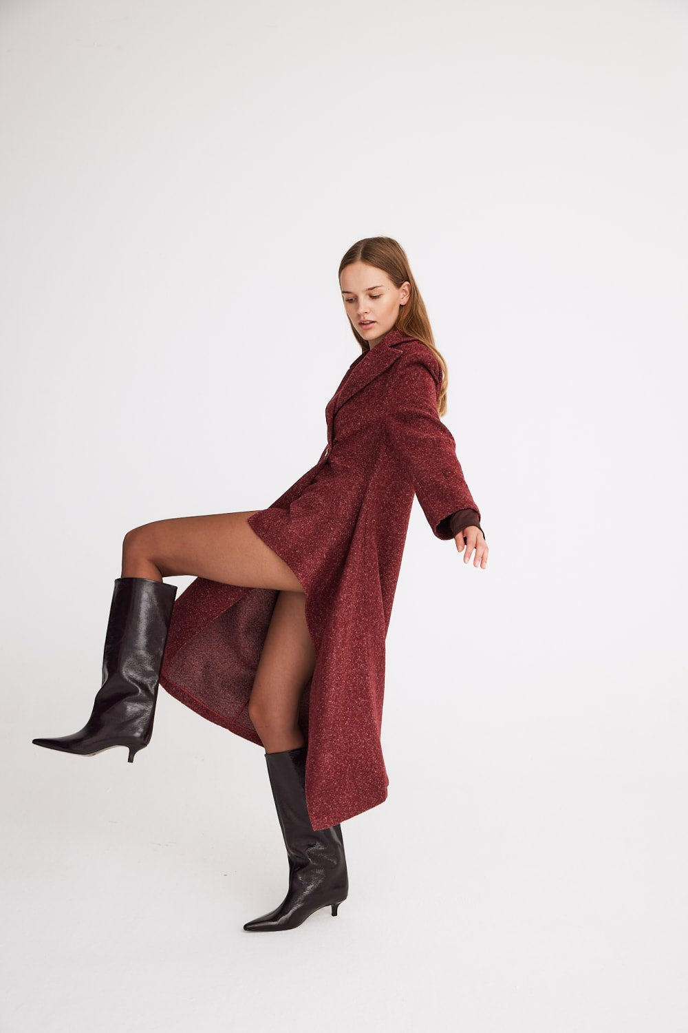 Mirimalist-Flow Bordo Uzun Kaban-Kaban-5-Milagron.com