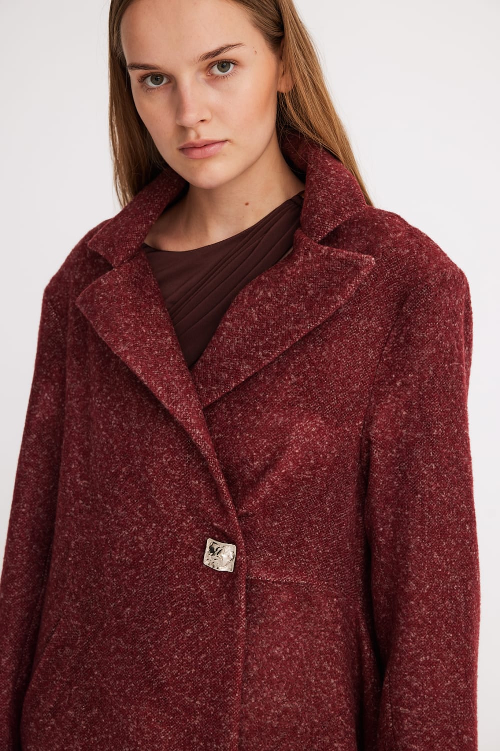 Mirimalist-Flow Bordo Uzun Kaban-Kaban-7-Milagron.com