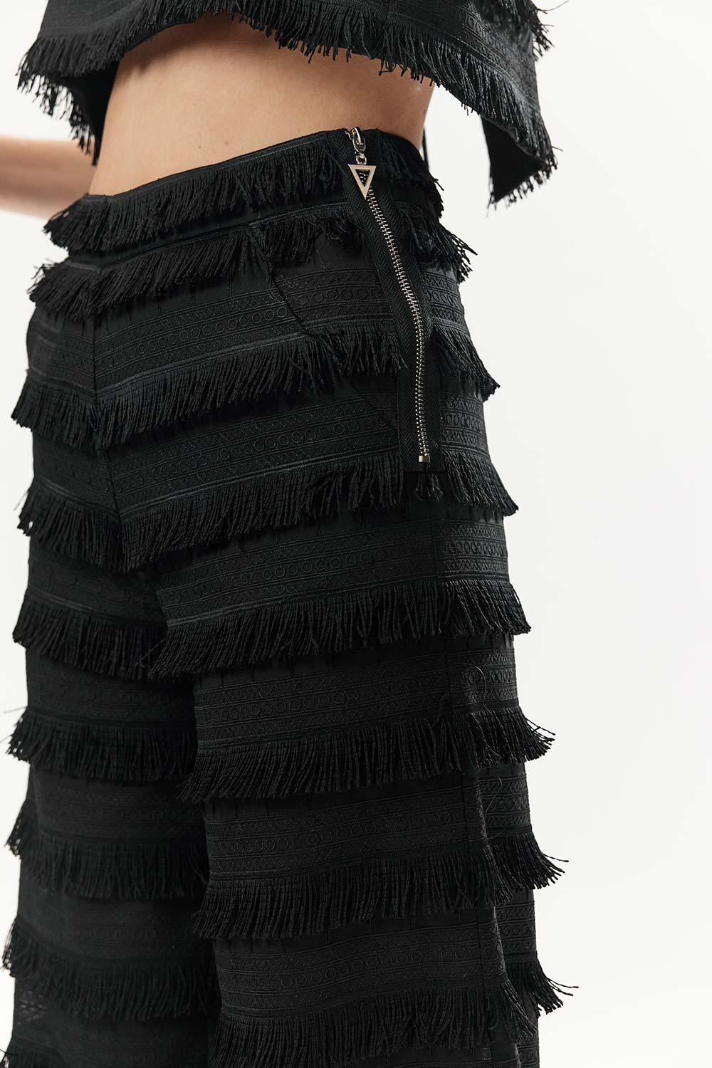 Mirimalist-Fringe Maxi Pants-Pantolon-5-Milagron.com