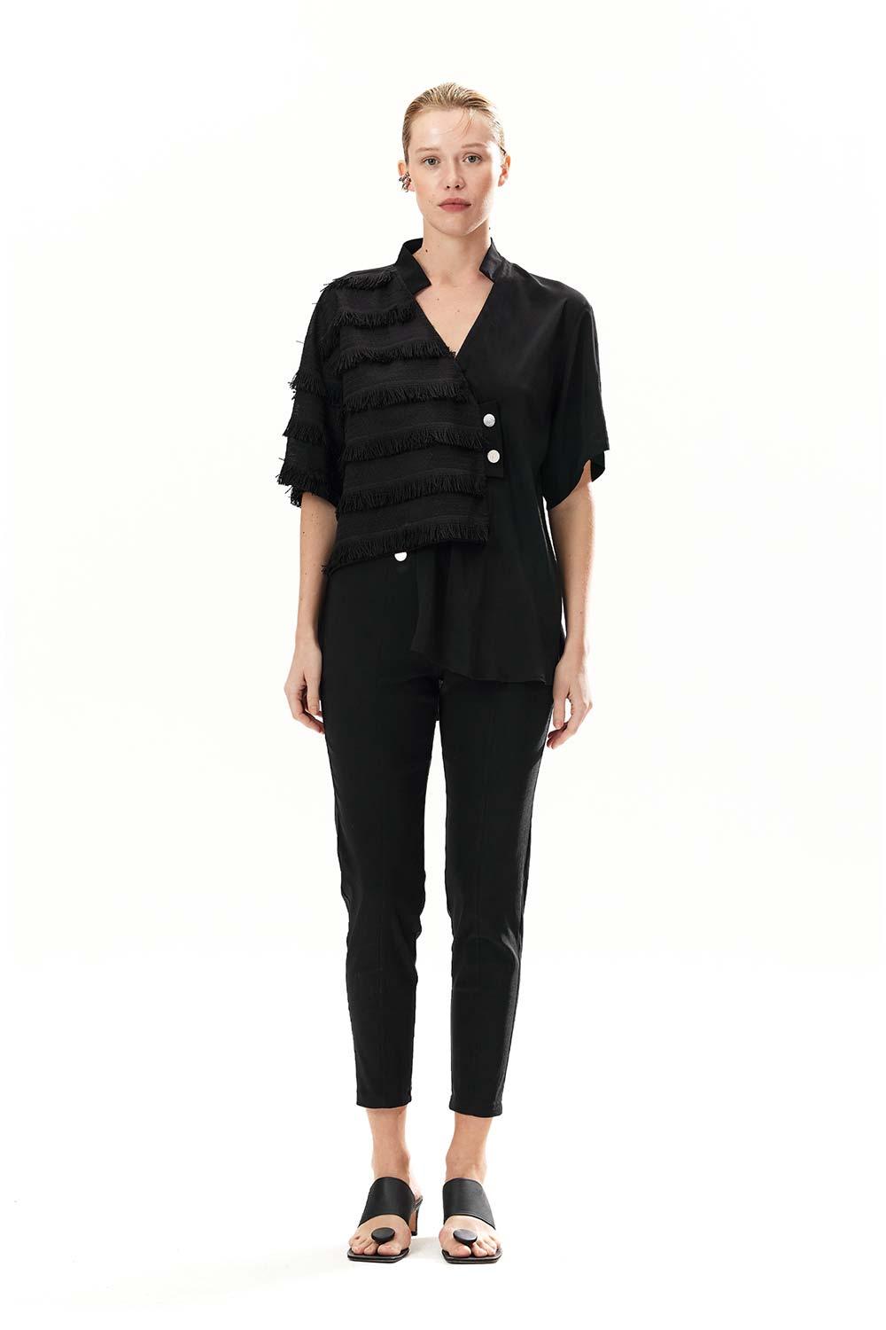 Mirimalist-Fringey Loose Shirt-Gömlek-1-Milagron.com