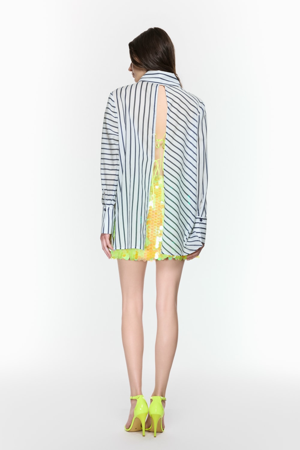 Mirimalist-Helix Çizgili Gömlek-Gömlek-3-Milagron.com