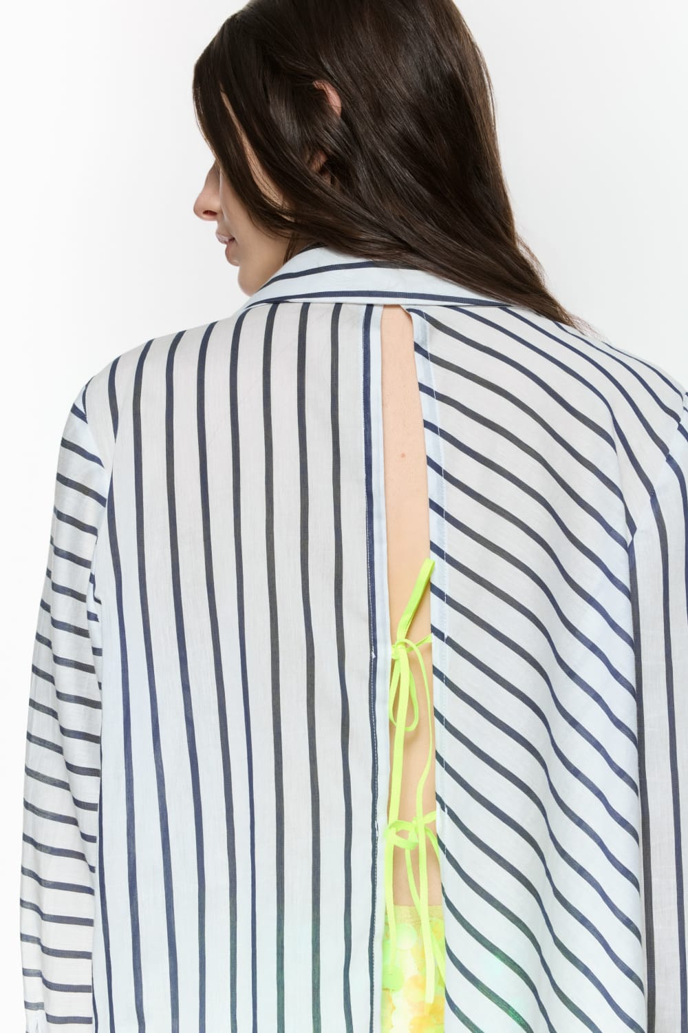 Mirimalist-Helix Çizgili Gömlek-Gömlek-5-Milagron.com